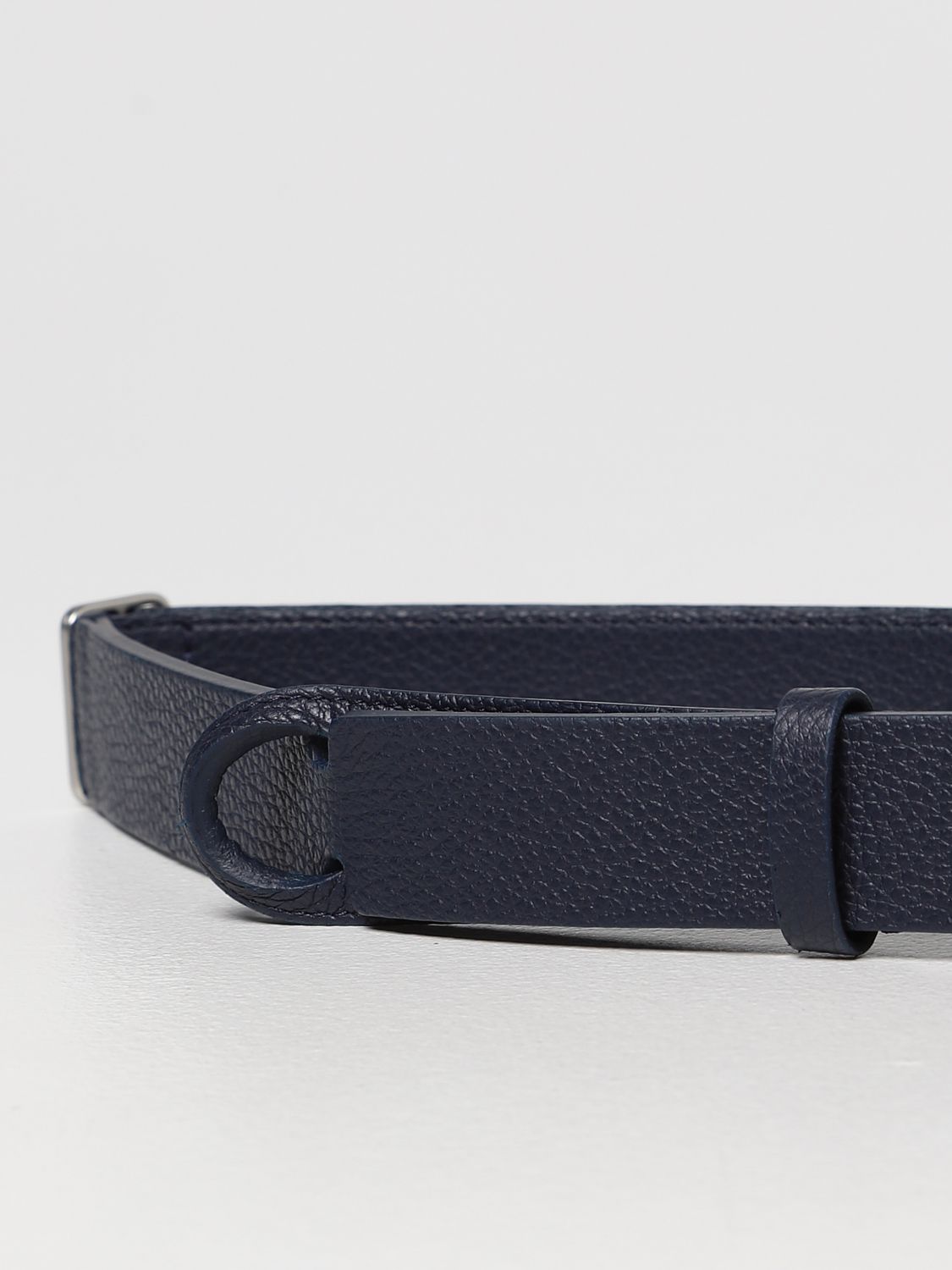 Cintura Orciani: Cintura Orciani in pelle martellata blue navy 2