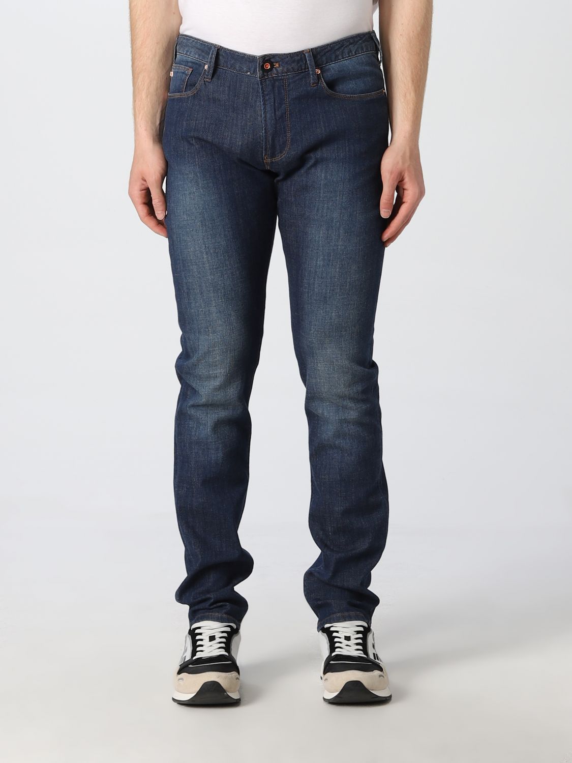 EMPORIO ARMANI JEANS IN WASHED DENIM,D11525028