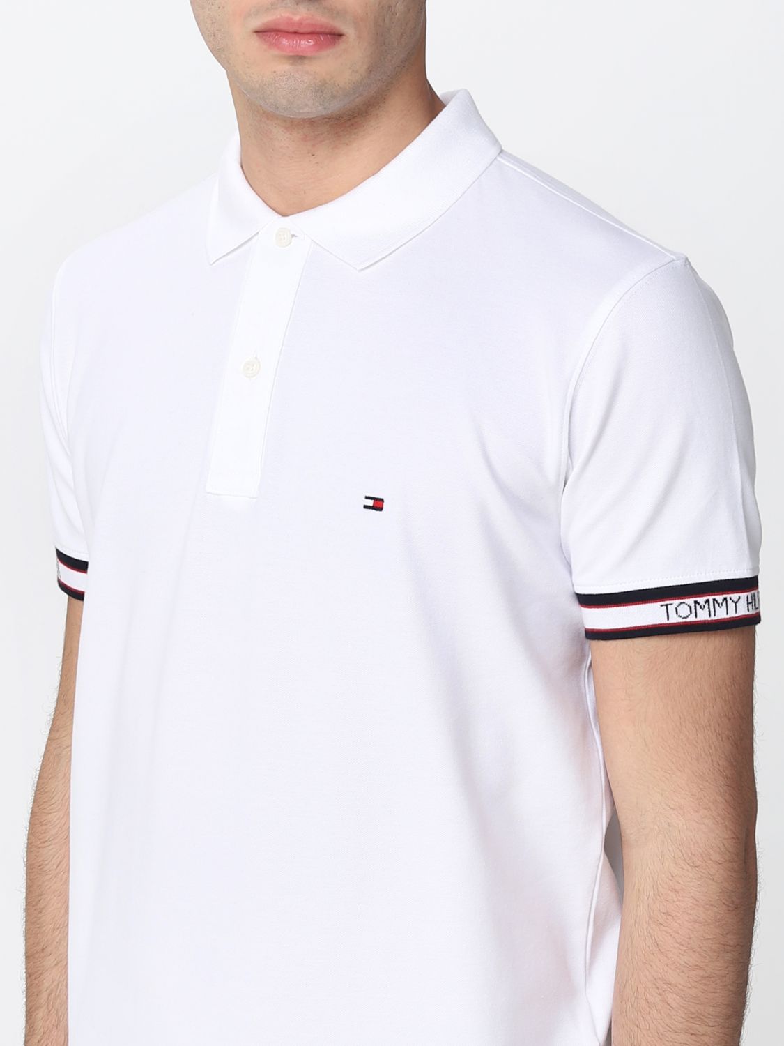 Mathis byrde Stor vrangforestilling Tommy Hilfiger Outlet: polo t-shirt - White | Tommy Hilfiger polo shirt  MW0MW23960 online on GIGLIO.COM