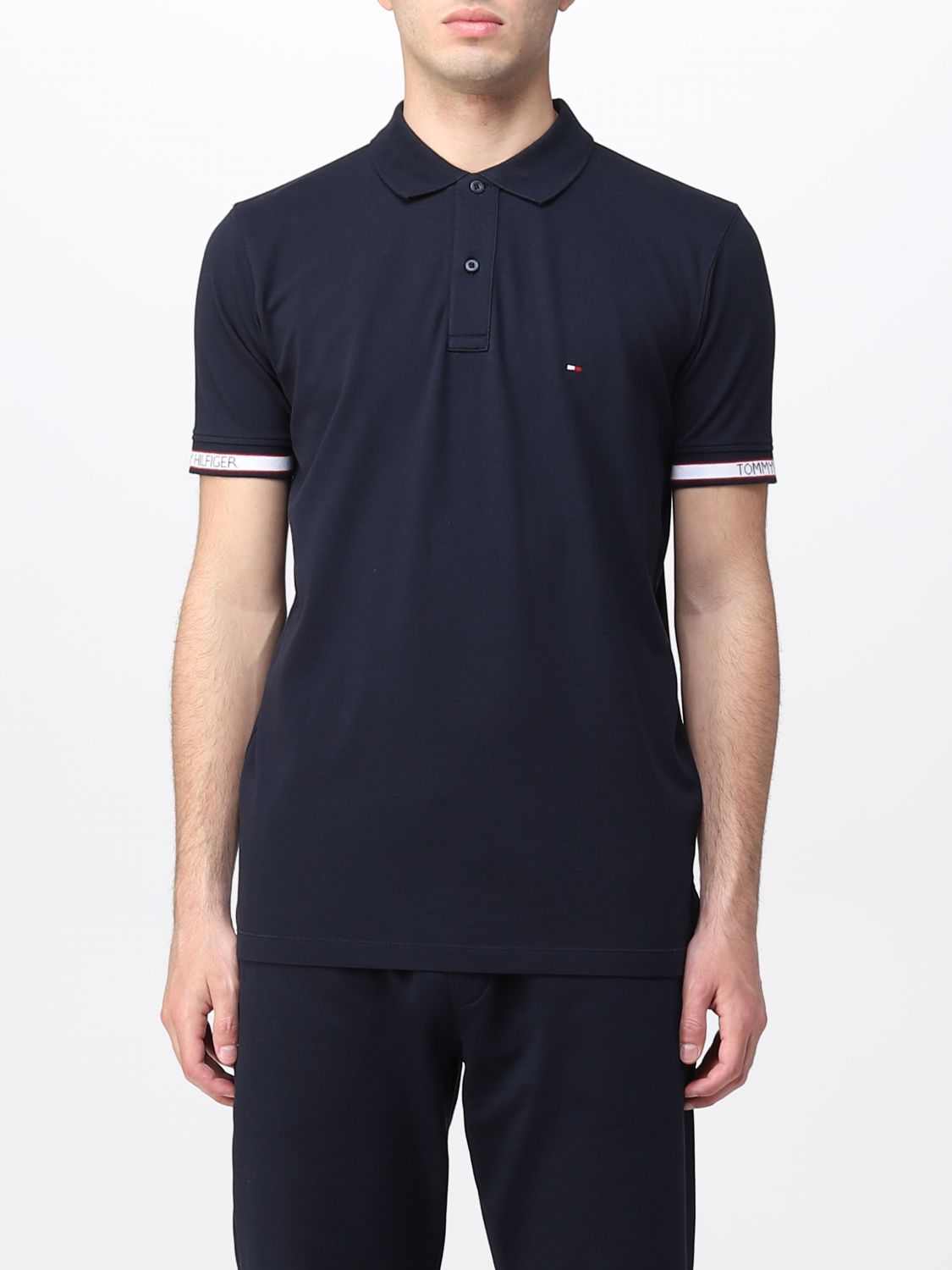 TOMMY HILFIGER: polo t-shirt - | Tommy Hilfiger polo shirt online on GIGLIO.COM