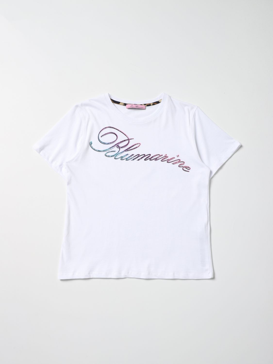 Camisetas Miss Blumarine: Camisetas niños Miss Blumarine blanco 1