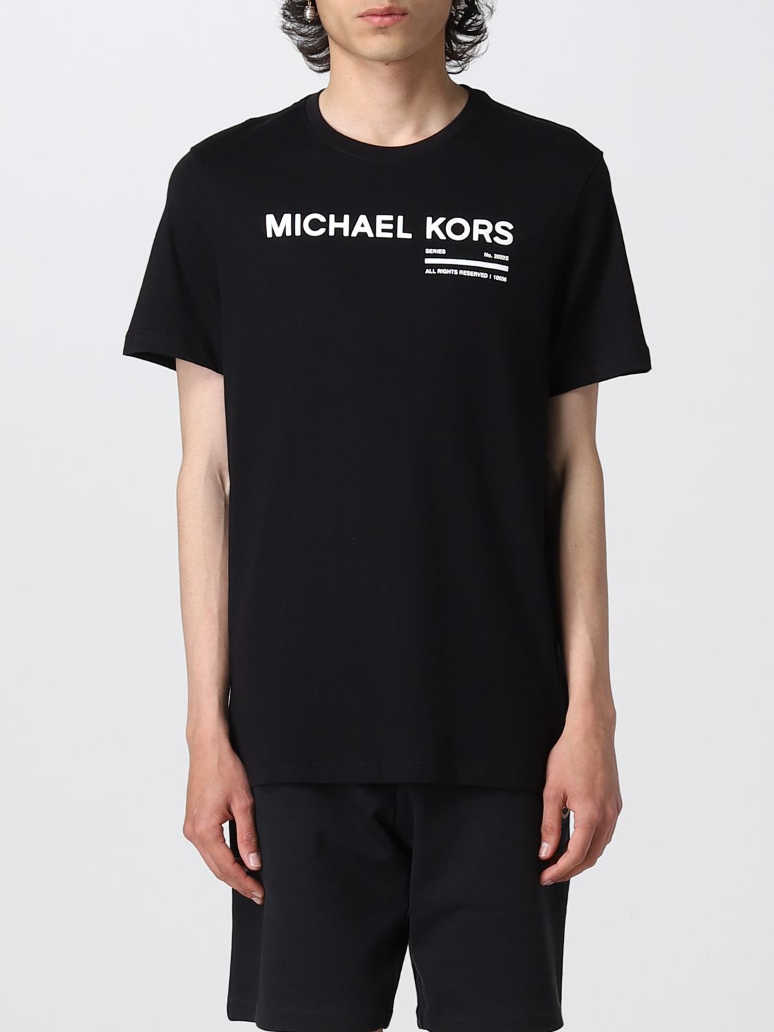 Buy Michael Kors Men Black Repeat TextBranding Box Tshirt for Men Online   The Collective