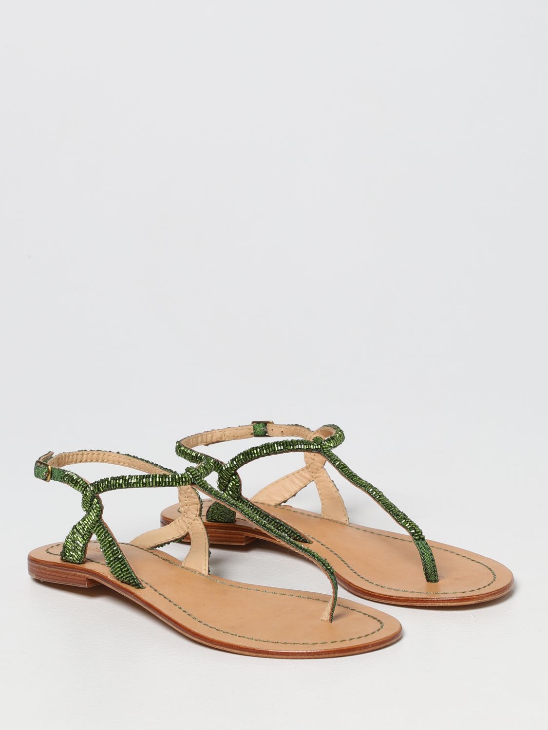 Flat sandals Maliparmi: Flat sandals women Maliparmi pistachio 2