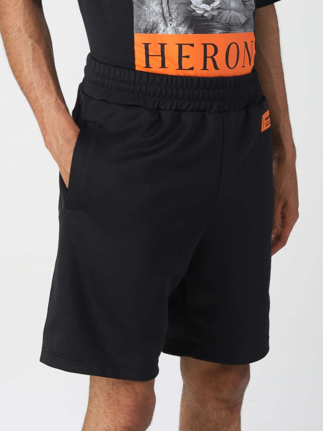 Save 43% for Men Grey Mens Shorts Heron Preston Shorts Heron Preston Synthetic Sea Clothing Brown in Black 
