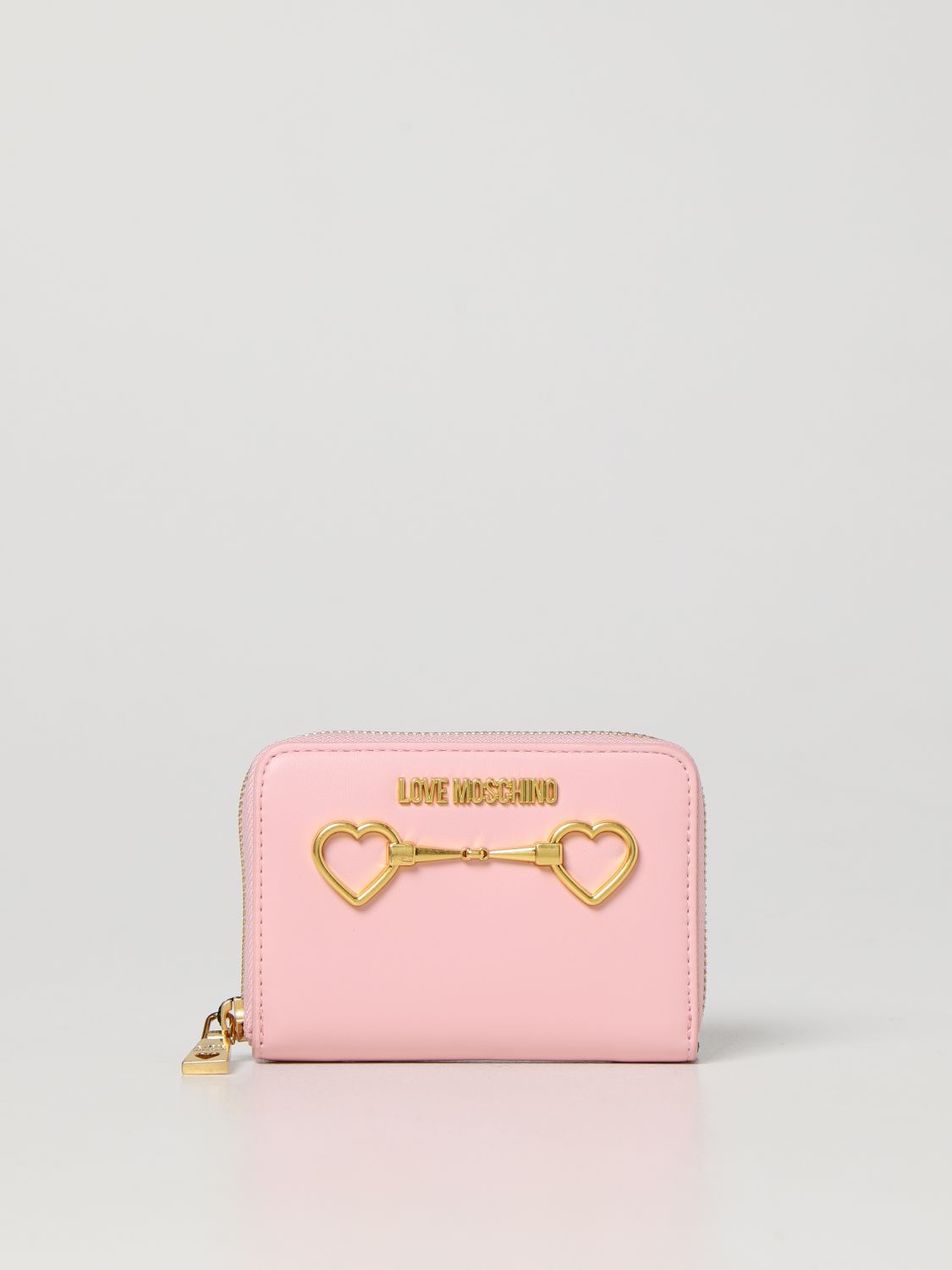 LOVE MOSCHINO: wallet in synthetic leather   Pink   Love Moschino
