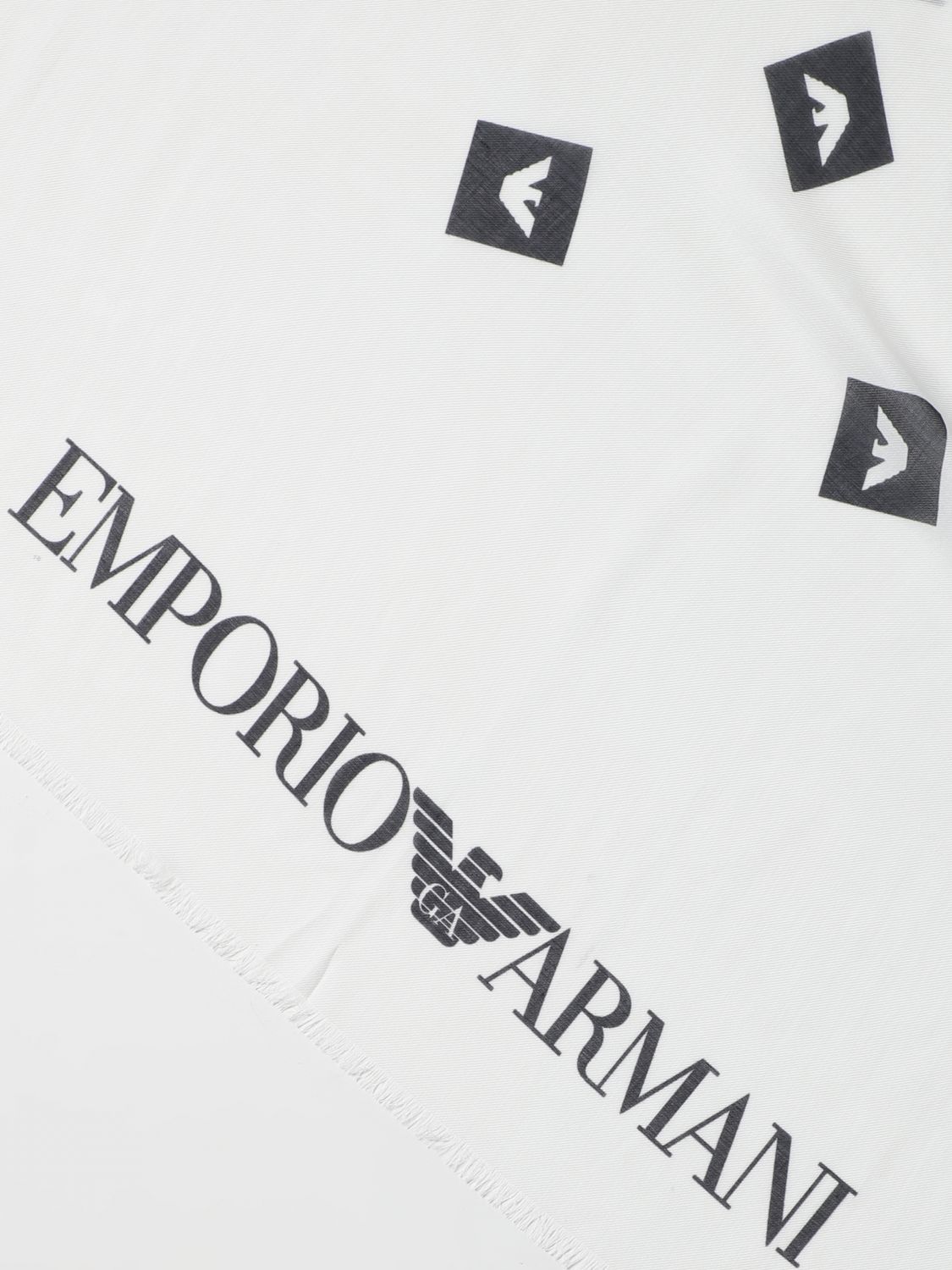 Emporio Armani Andere materialien schal in Weiß Damen Accessoires Schals 