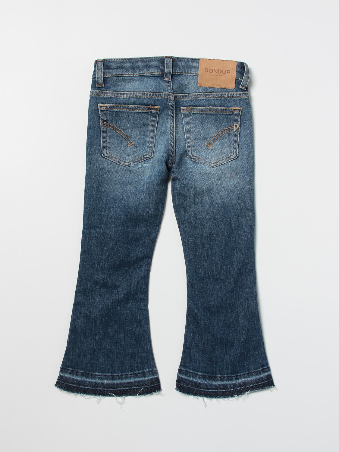 DONDUP: Jeans a zampa con rotture - Denim | Jeans Dondup DFPA1490164  GIGLIO.COM