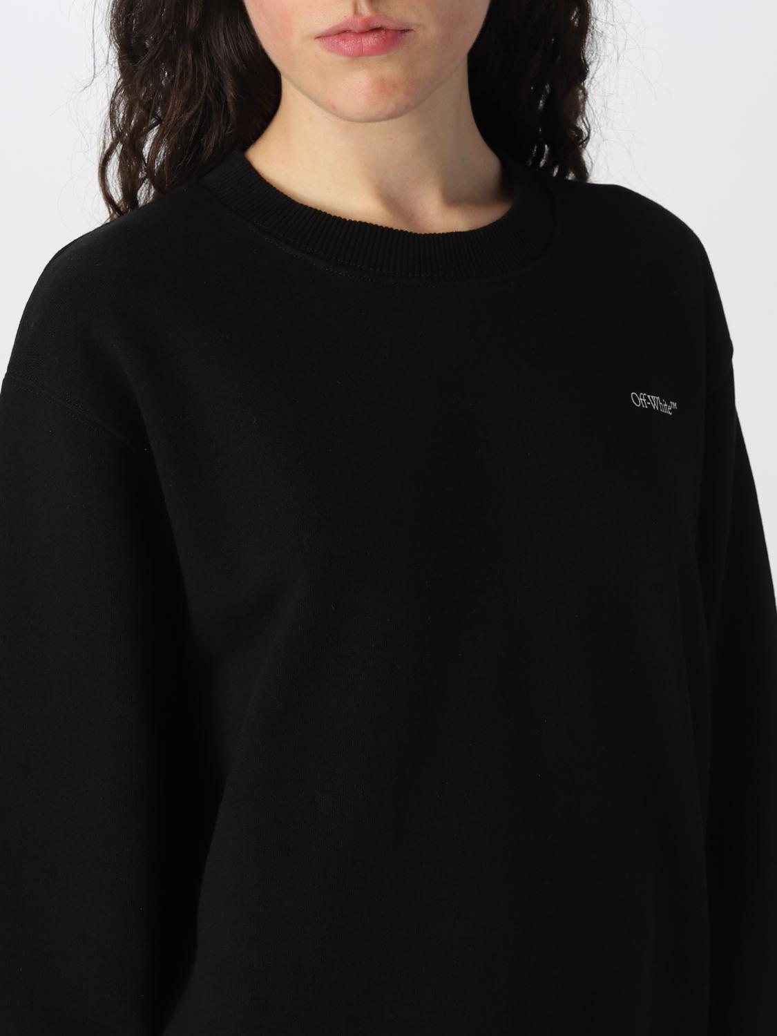 OFF-WHITE: cotton jumper - Black | Off 