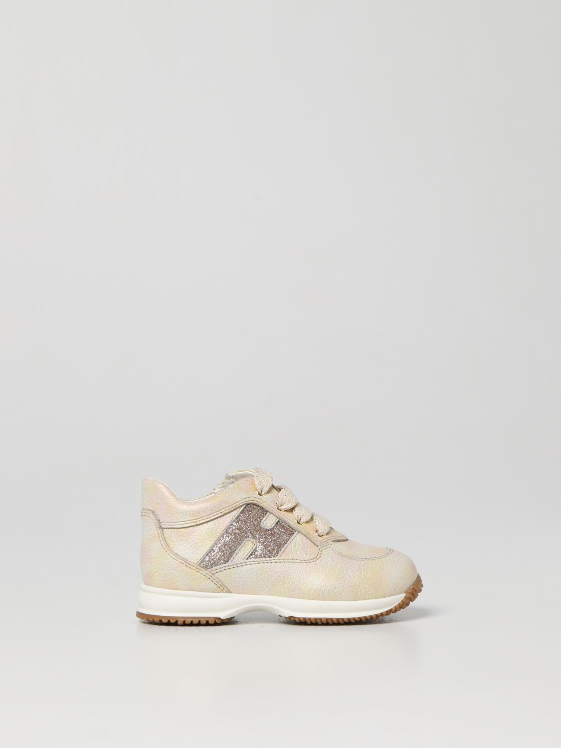 Sneaker Hogan H429 in suede e pelle rosa e beige | H-Brands