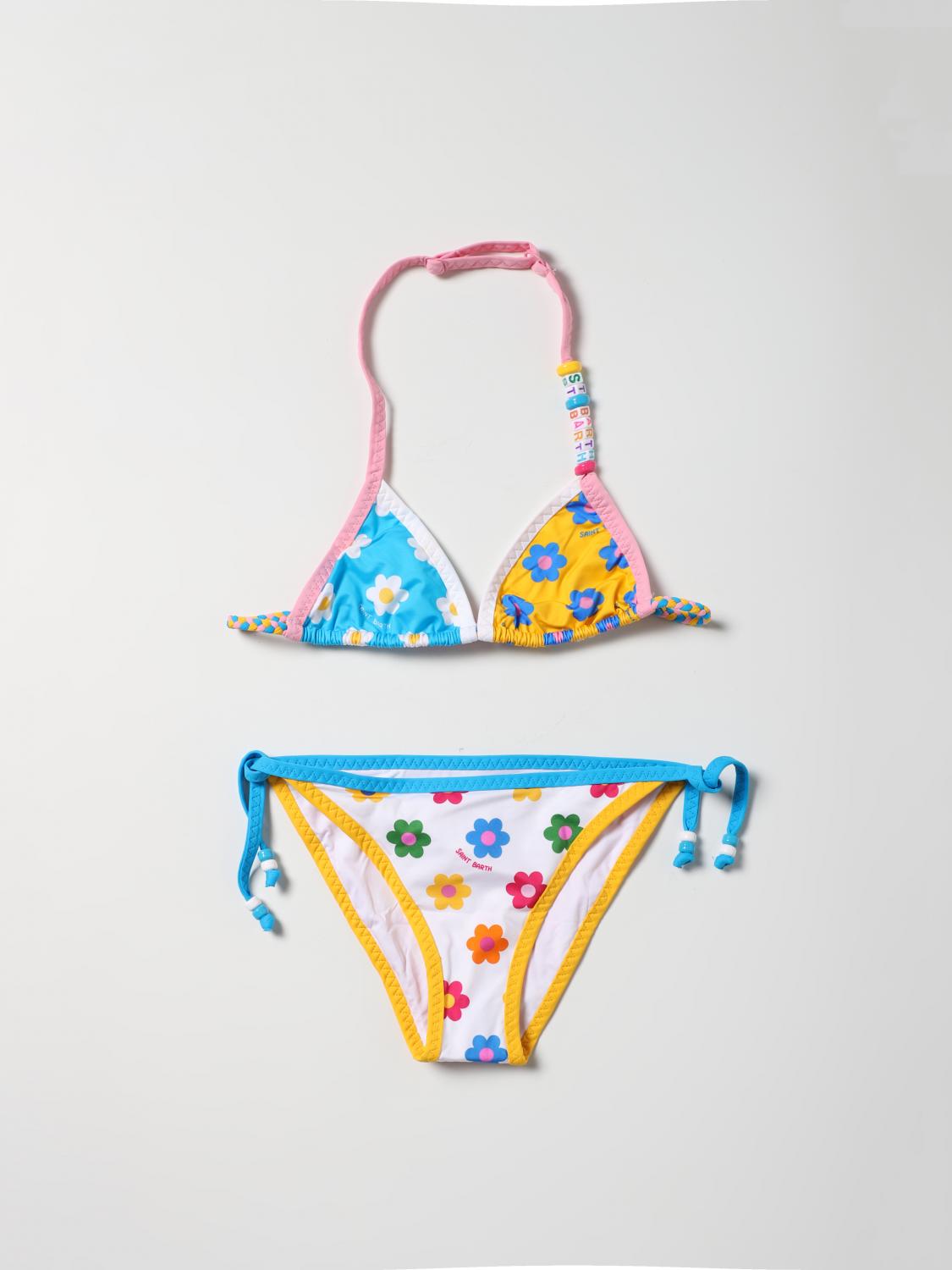 Mc2 Saint Barth Floral Print Two-piece In Multicolor