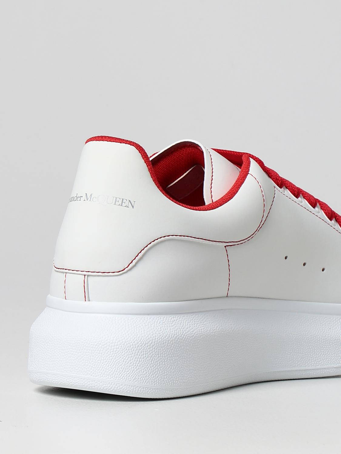 red alexander mcqueen trainers