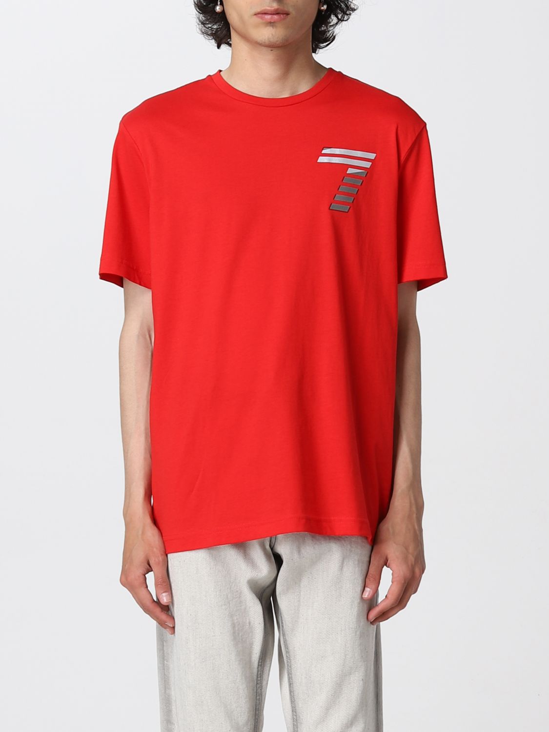 Ea7 T-shirt  Men In Red