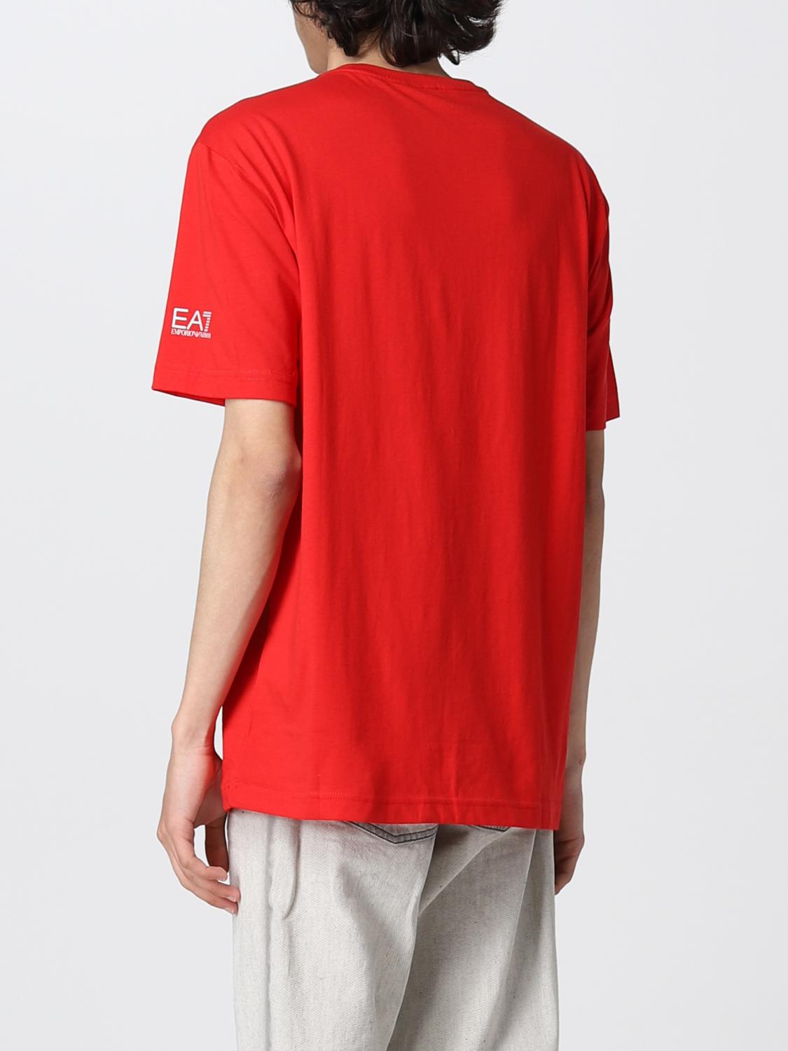 ea7 t shirt red