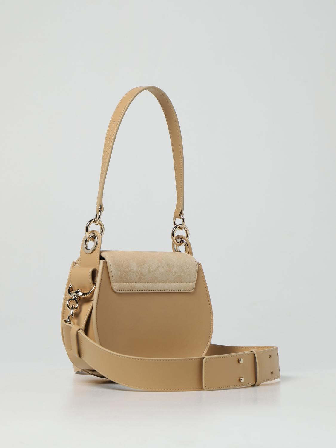 Chloe C Clutch with Chain- Blondie Beige