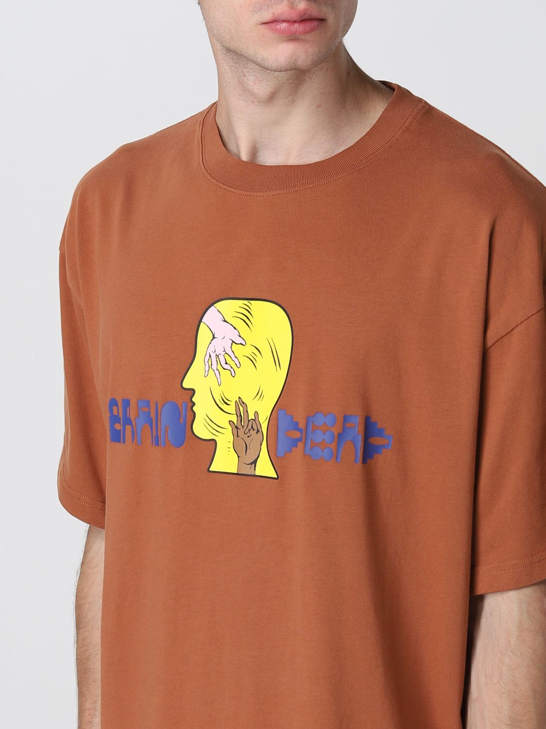 BRAIN DEAD: Tシャツ メンズ - ブラウン | Tシャツ Brain Dead 