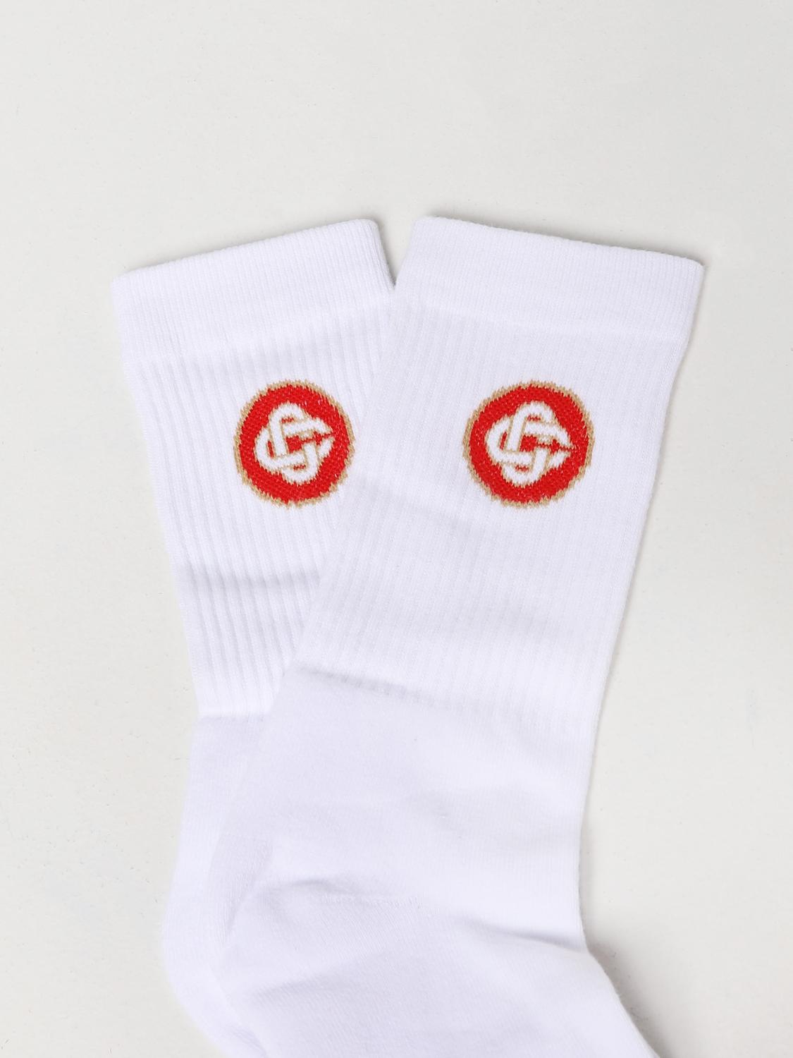 CASABLANCA Socks men Red Socks Casablanca AS22ACC010 RED LOGO