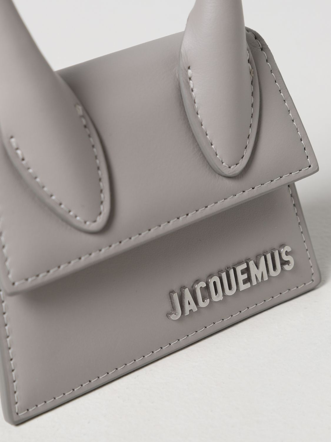 Borsa a tracolla Jacquemus: Borsa Le Chiquito Jacquemus in pelle grigio 3