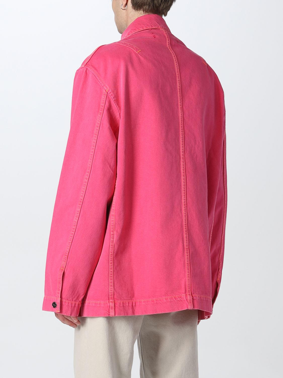 Jacquemus: Pink 'La Veste De-Nîmes Yelo' Denim Jacket