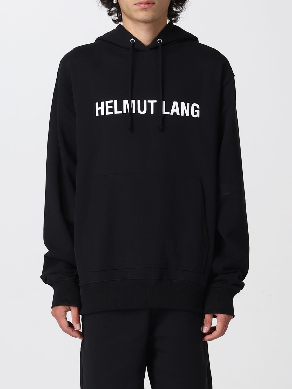 HELMUT LANG：スウェットシャツ メンズ ブラック Lang スウェットシャツ  L09HM521