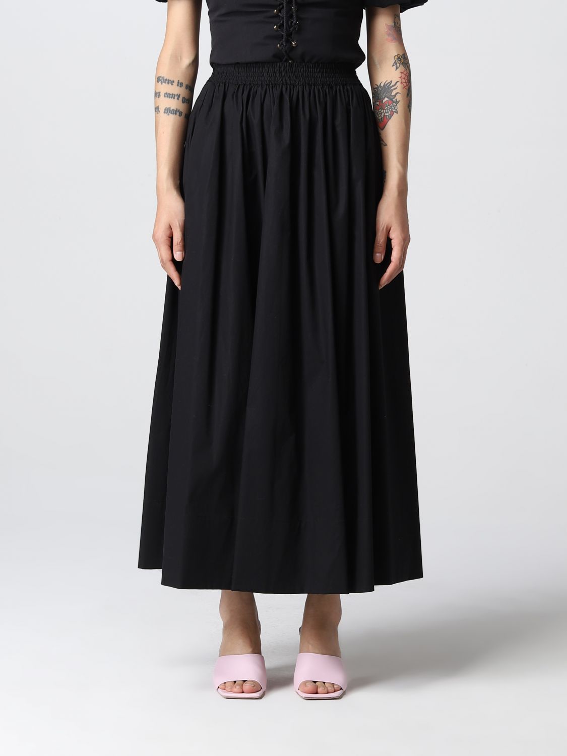 TWINSET: skirt for woman - Black | Twinset skirt 221TT208H online on ...