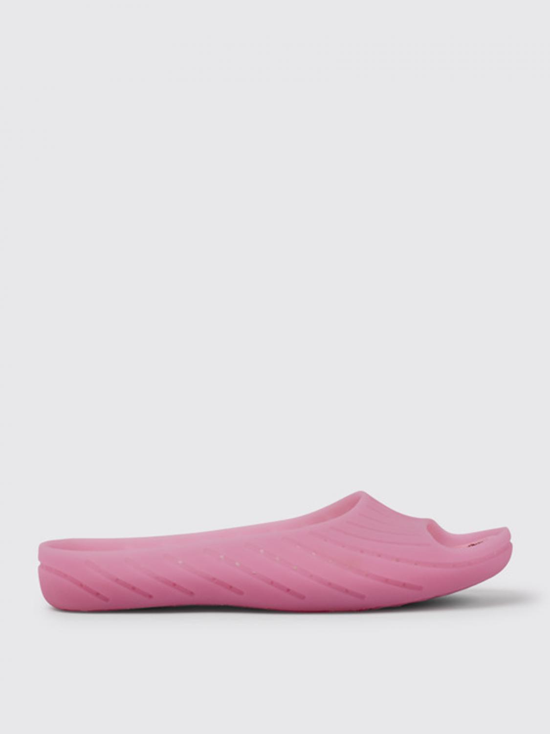 Camper Cut-out Flat Slides In Pink