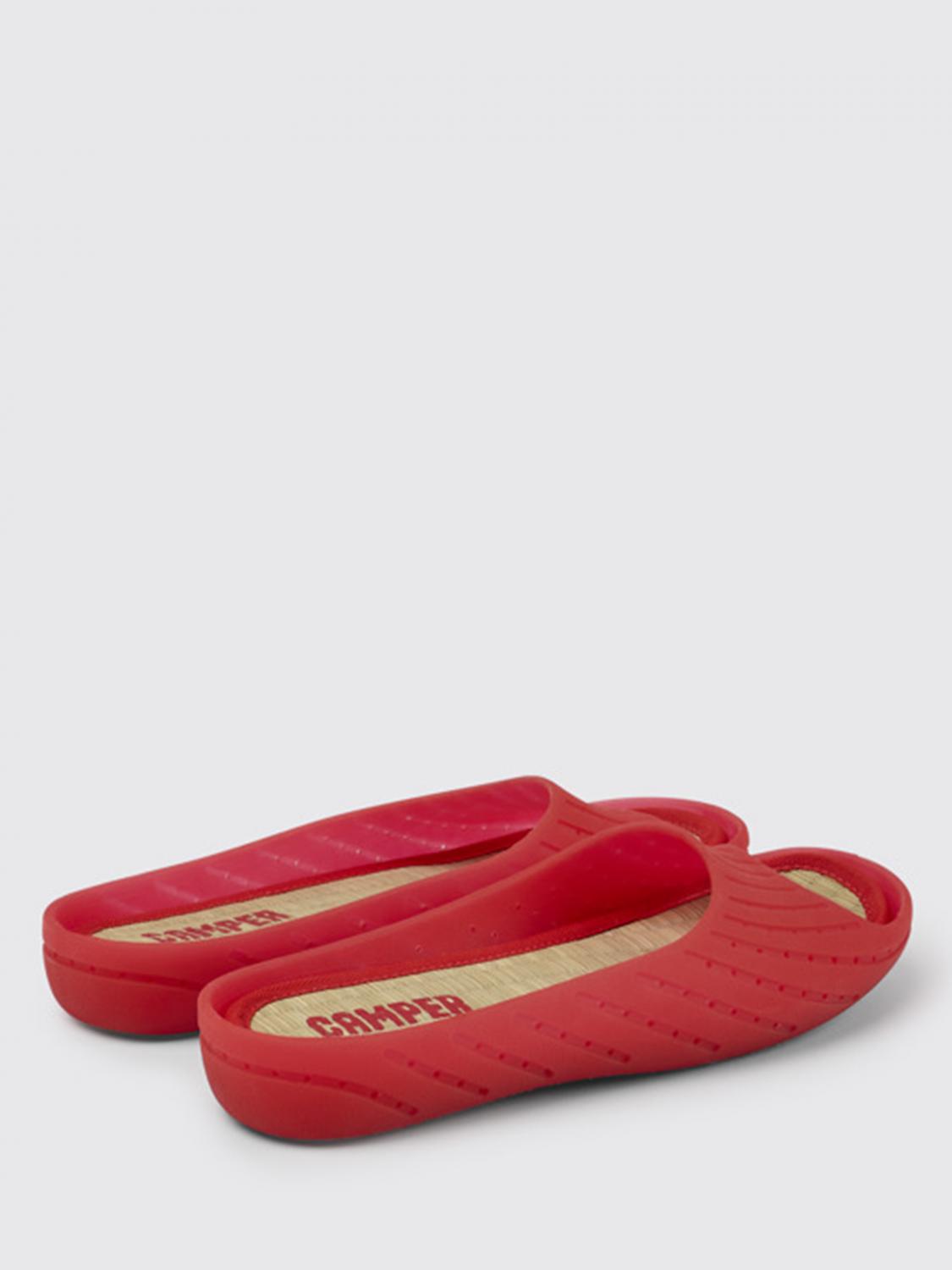 camper red sandals