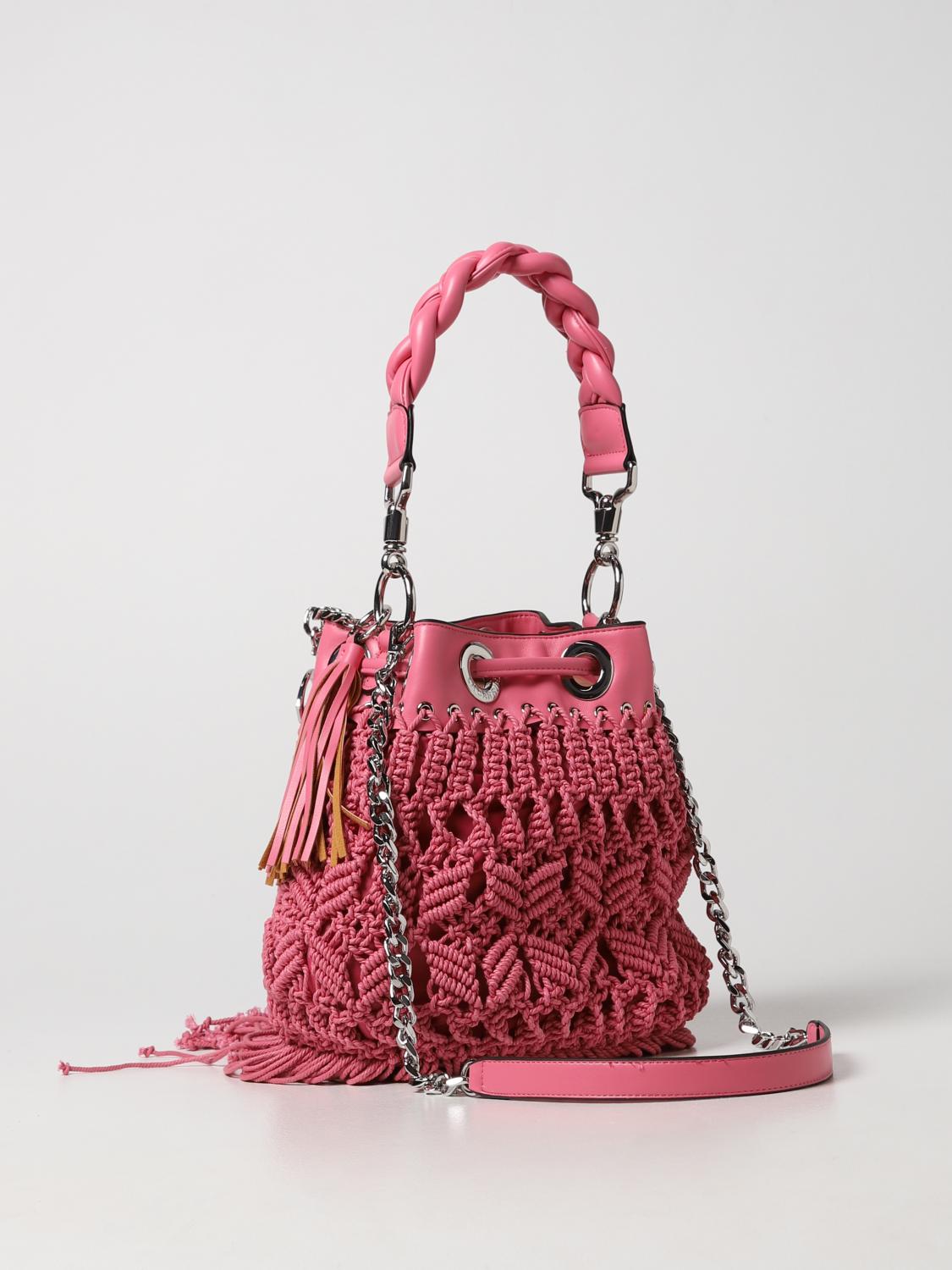 Borsa a spalla Donna Love Moschino JC4023PP1ELD111A Rosa-Avorio-Nero