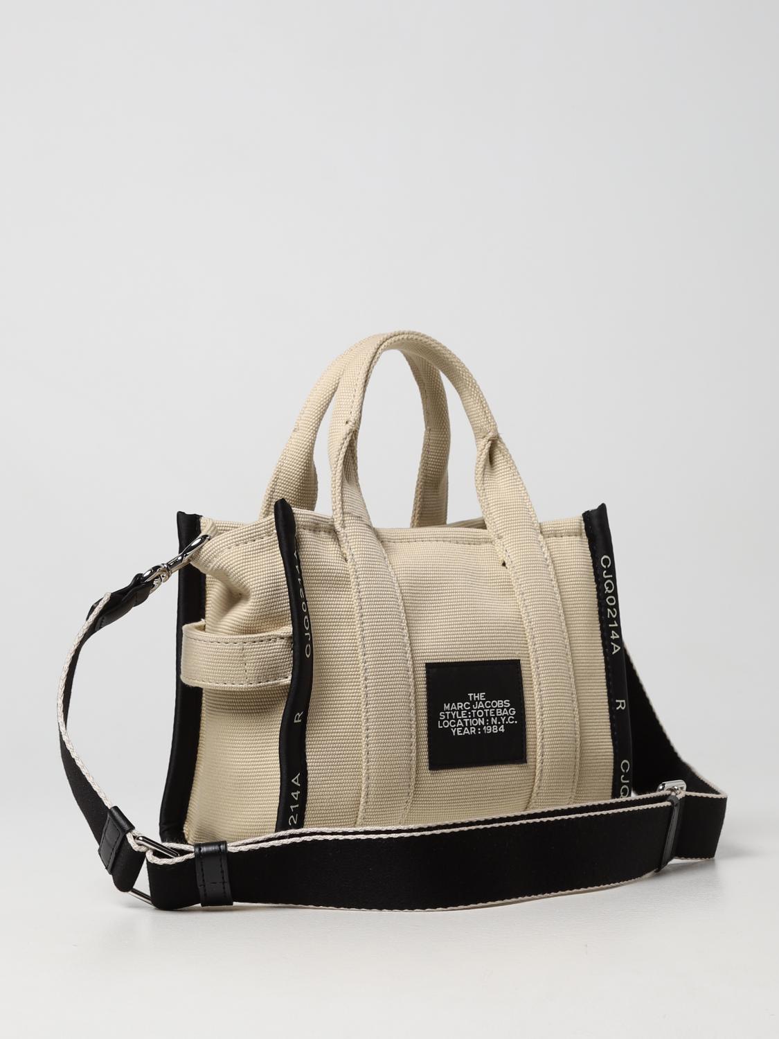 MARC JACOBS: canvas handbag - Beige | Tote Bags Marc Jacobs M0017025 ...