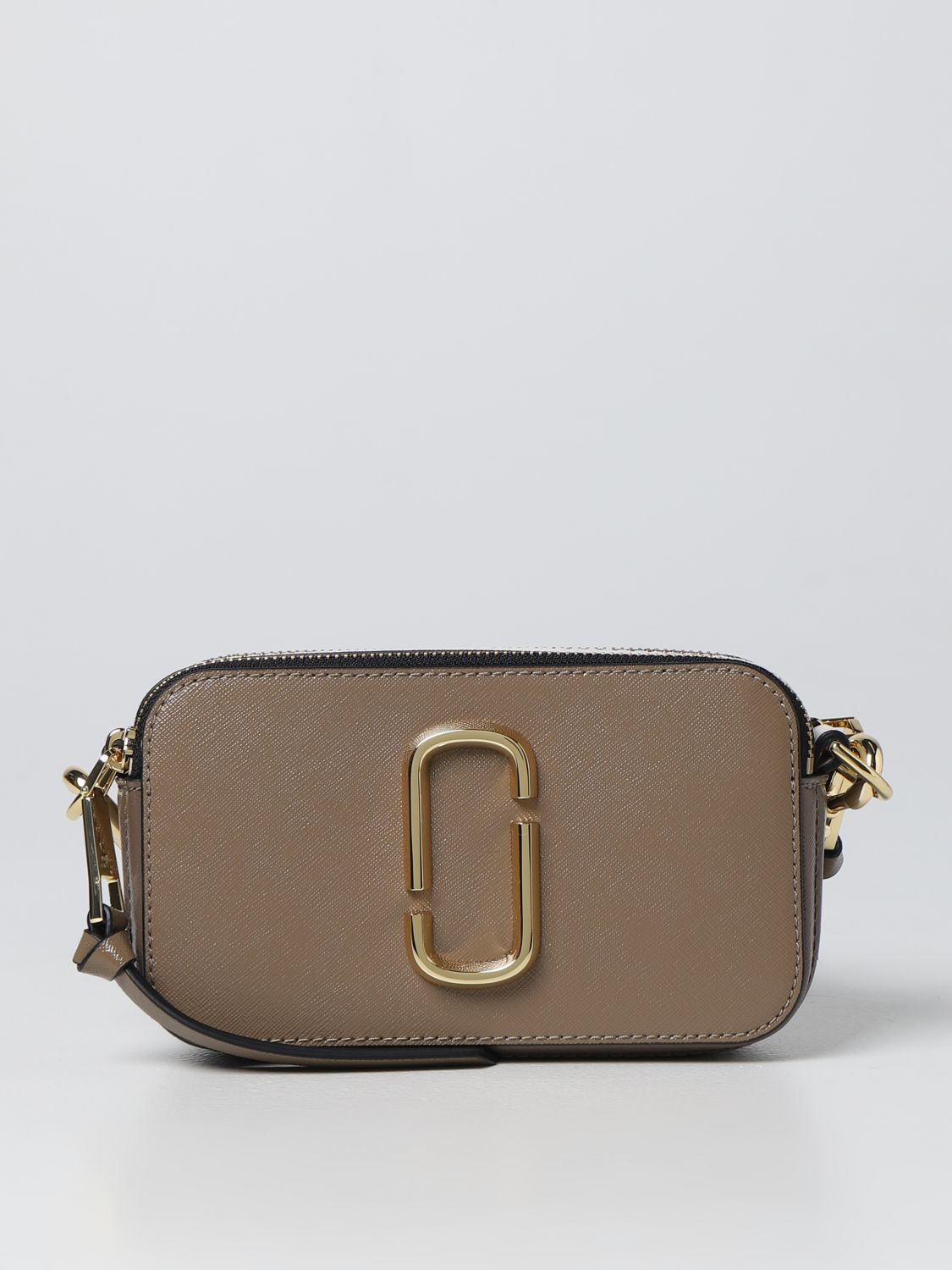 Marc Jacobs The Snapshot Saffiano Leather Bag In Grey | ModeSens