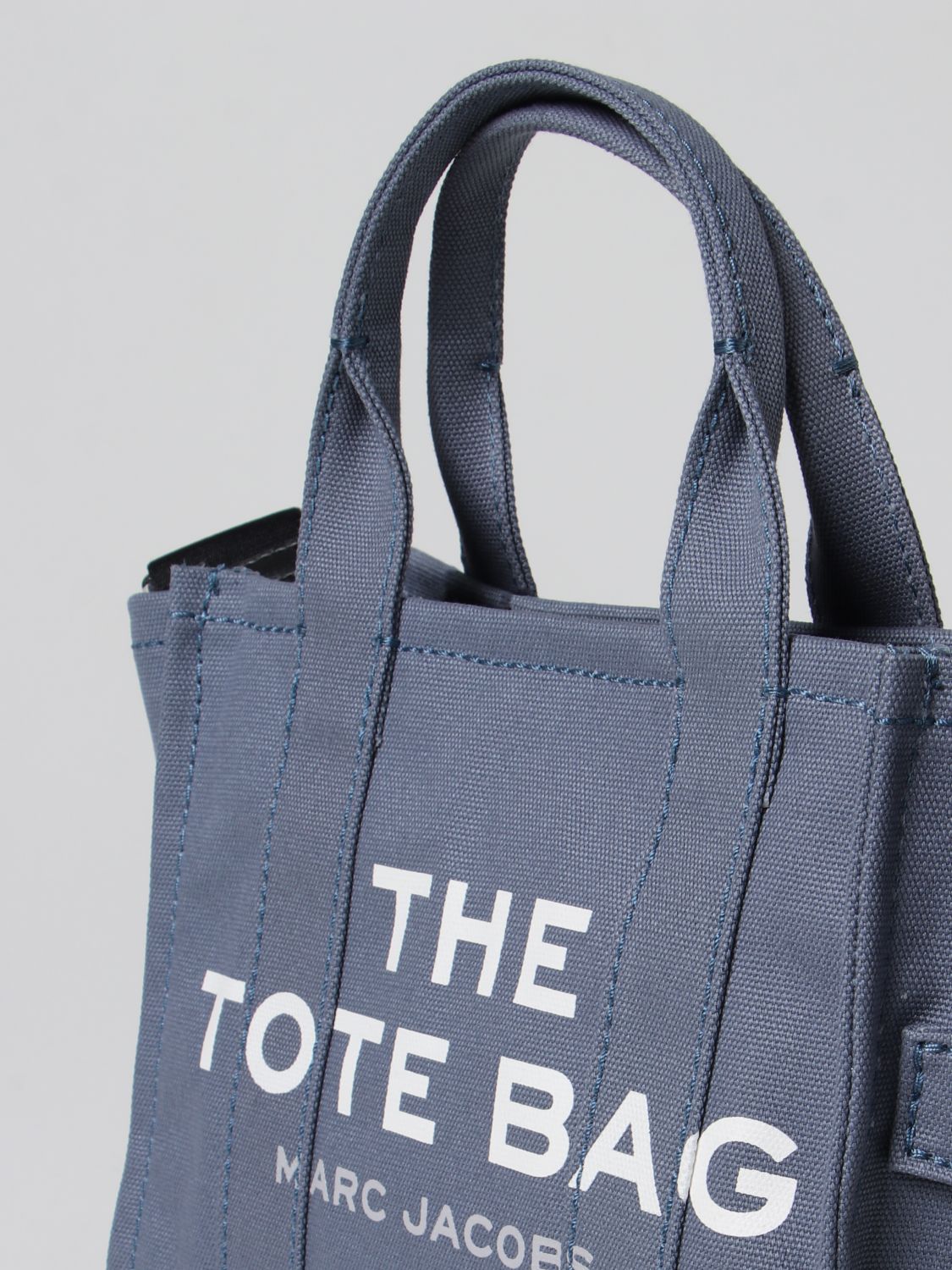 MARC JACOBS: canvas hand bag - Blue | Tote Bags Marc Jacobs M0016493 ...