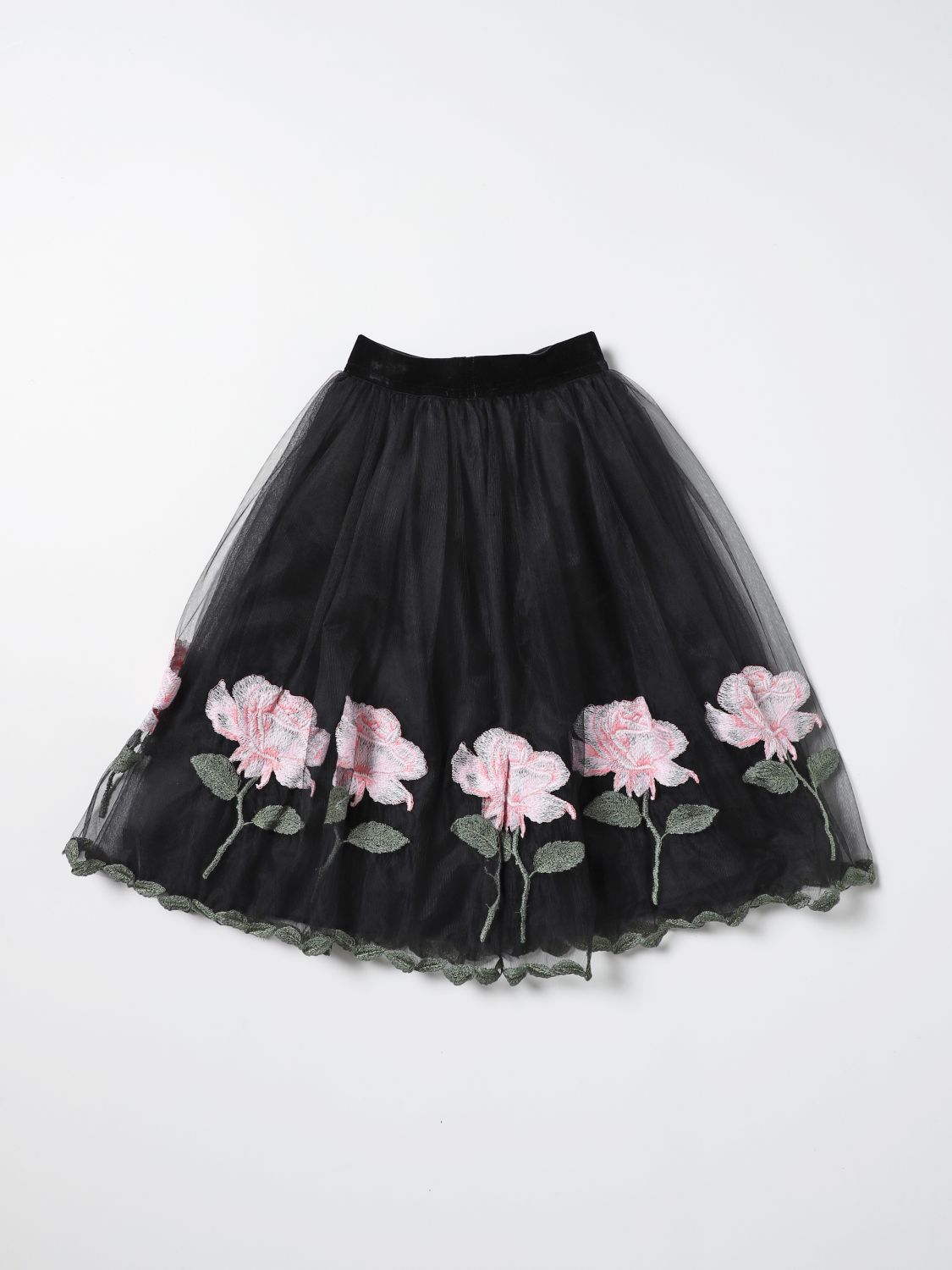Skirt Monnalisa: Monnalisa skirt in tulle black 2