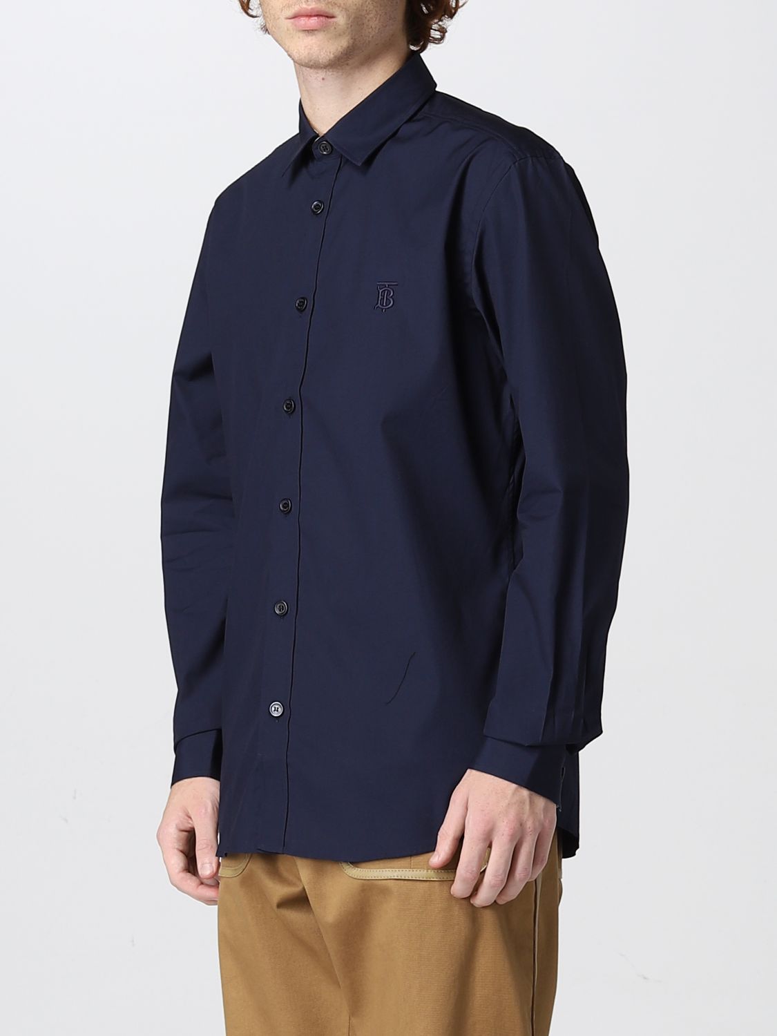 burberry shirt dark blue