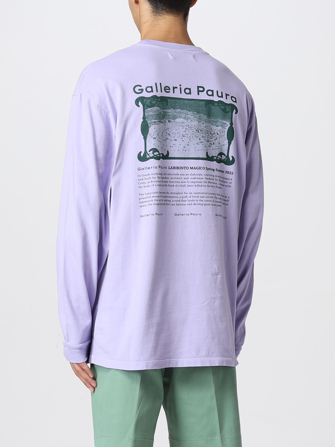 T恤 Paura: T恤 男士 Paura 淡紫色 2