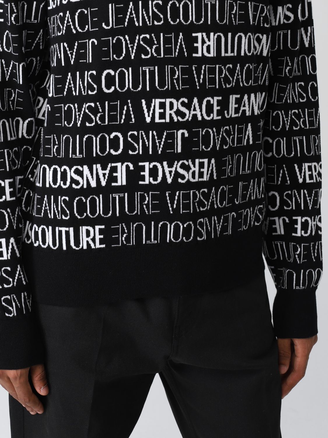 毛衣 Versace Jeans Couture: Versace Jeans Couture毛衣男士 黑色 3