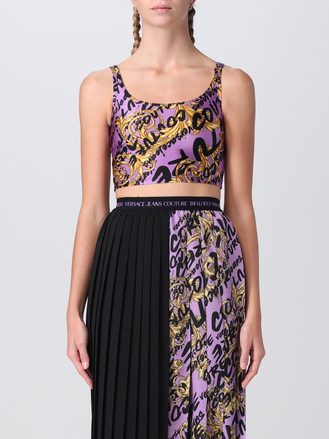 VERSACE JEANS COUTURE top for woman Gold Versace Jeans Couture top