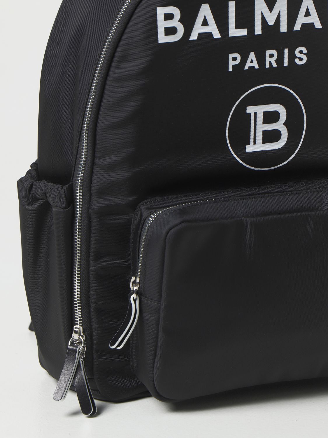 BALMAIN: Paris backpack with logo - Black  Balmain duffel bag 6M0918ME360  online at