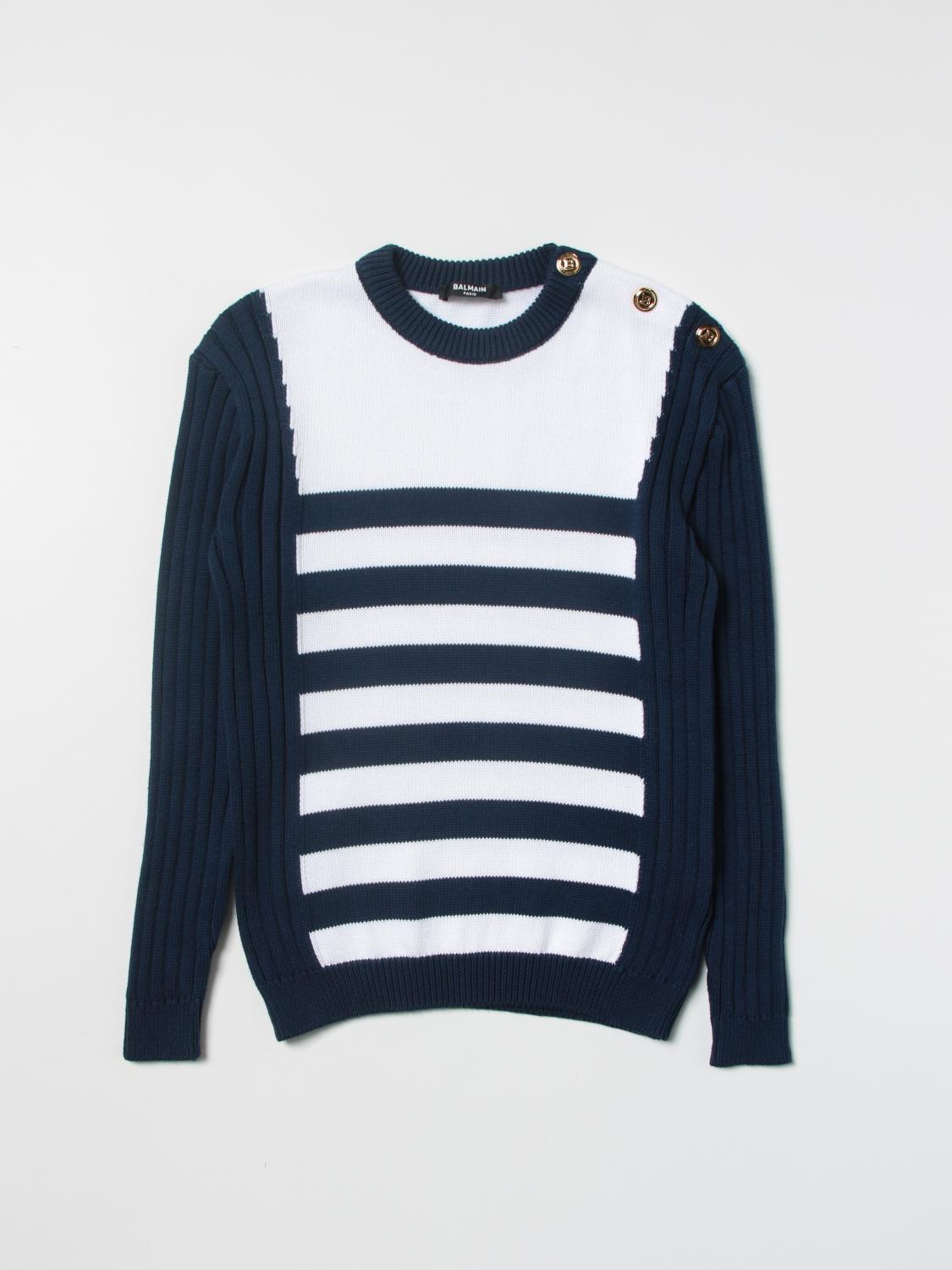 balmain striped sweater