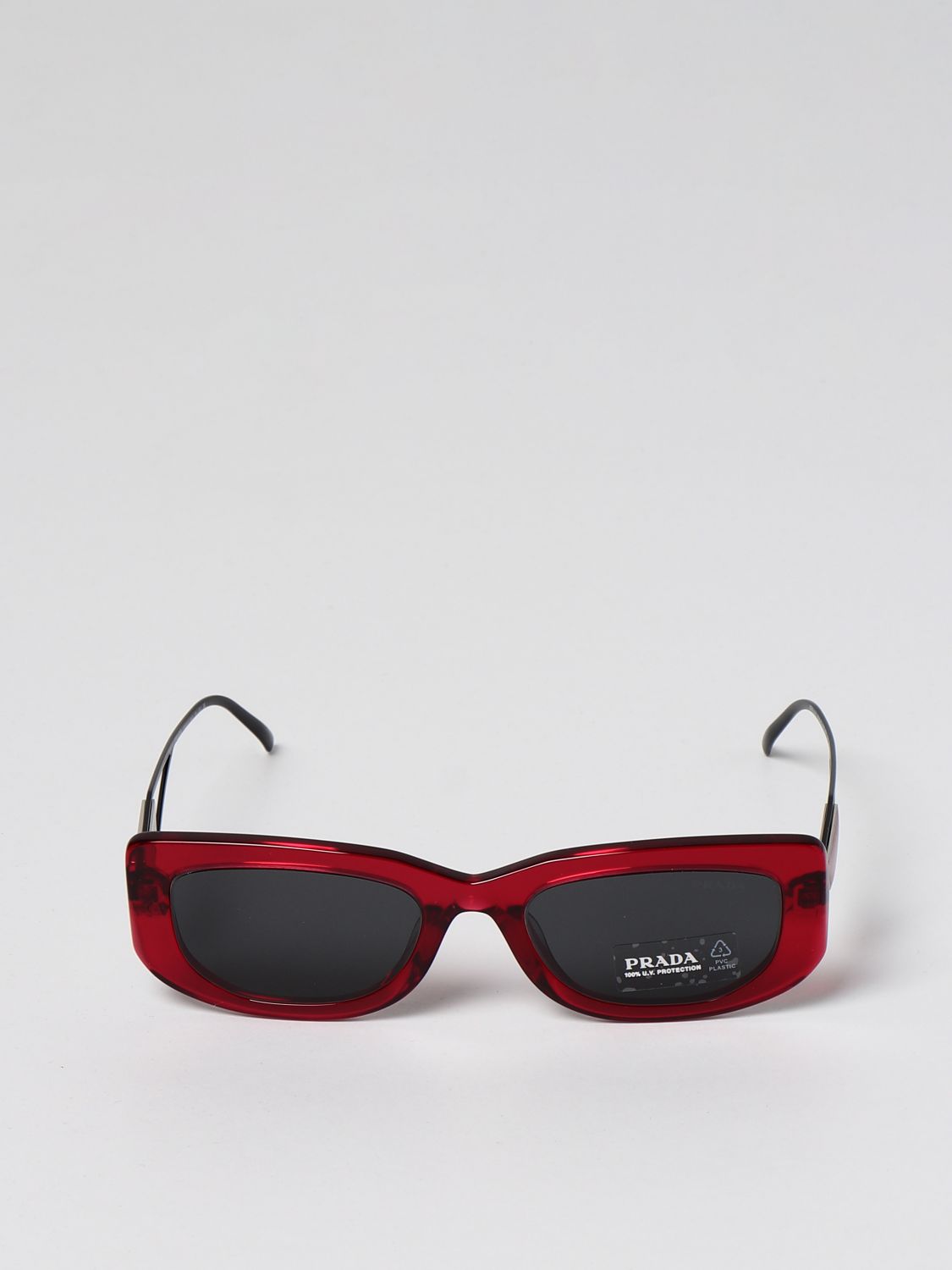 Солнцезащитные очки Prada: Солнцезащитные очки Женское Prada красный 2