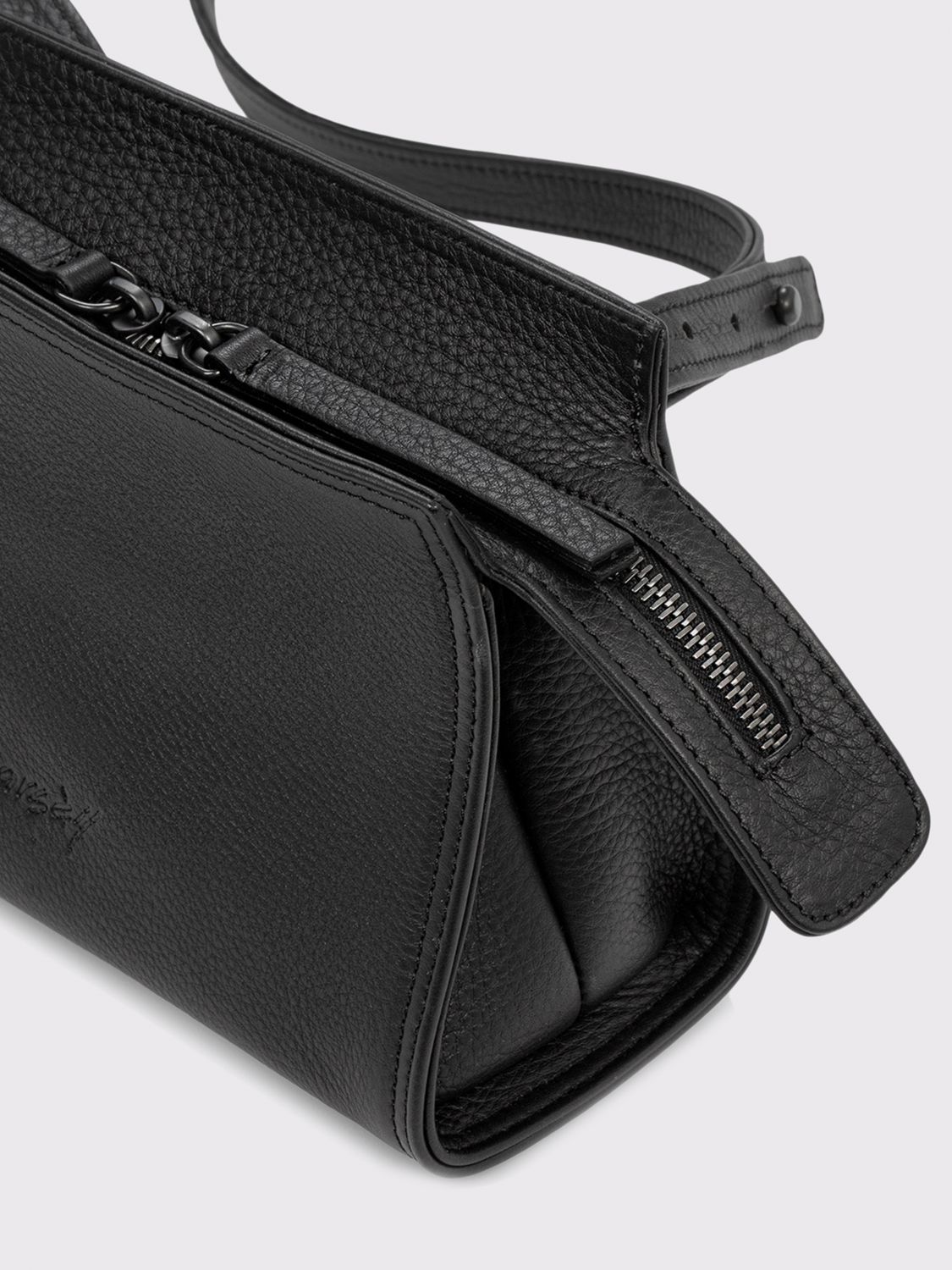 Mini bag Marsèll: Marsèll Curvina bag in grained leather black 3