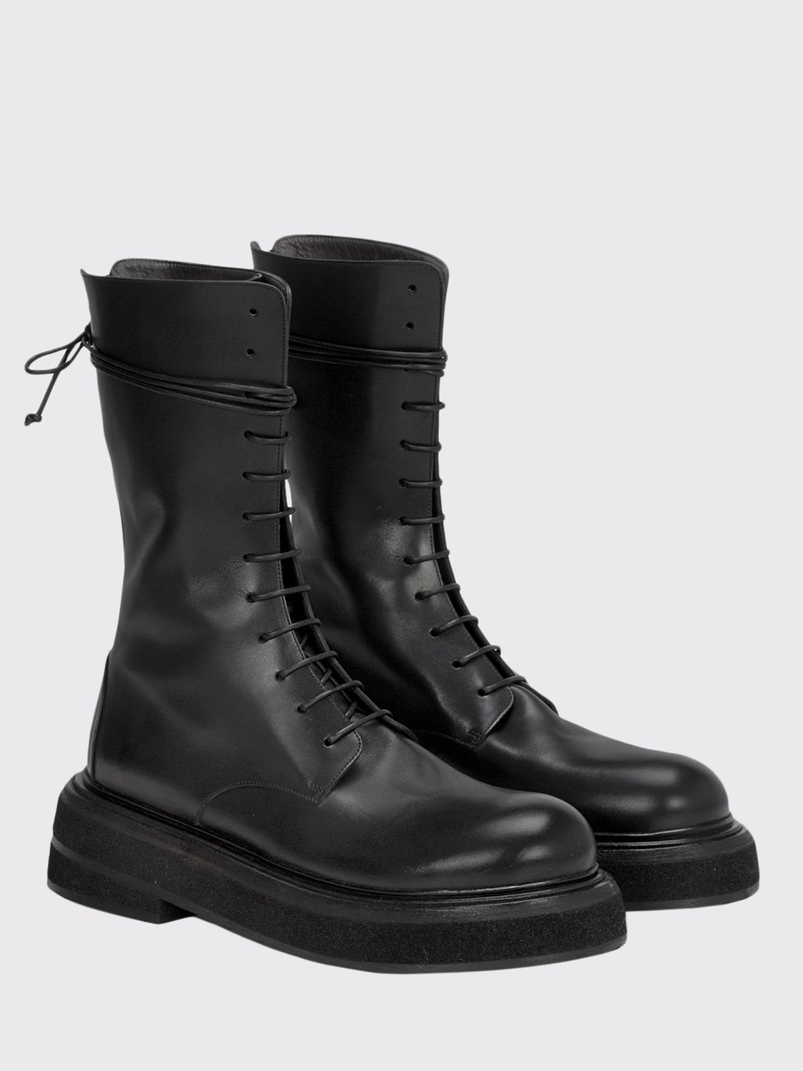 Marsèll Outlet: Zuccone leather boot - Black | Marsèll boots MM4278118 ...
