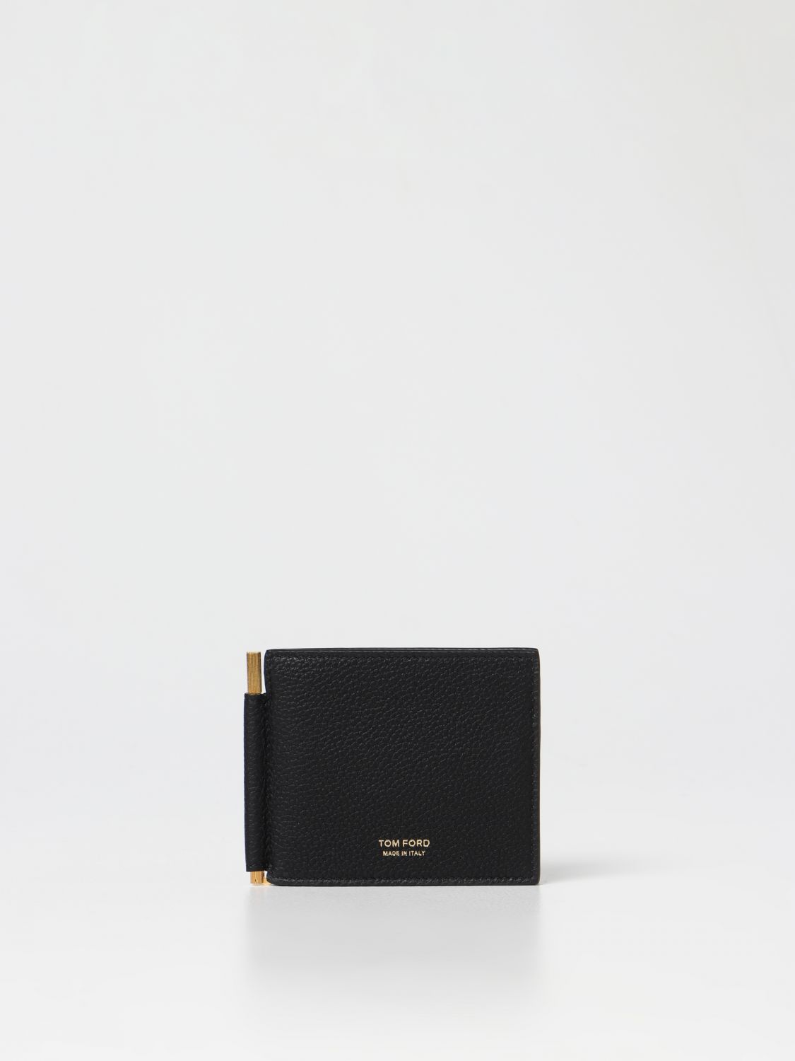 TOM FORD: wallet in textured leather - Black | Tom Ford wallet Y0231TLCL158  online on 