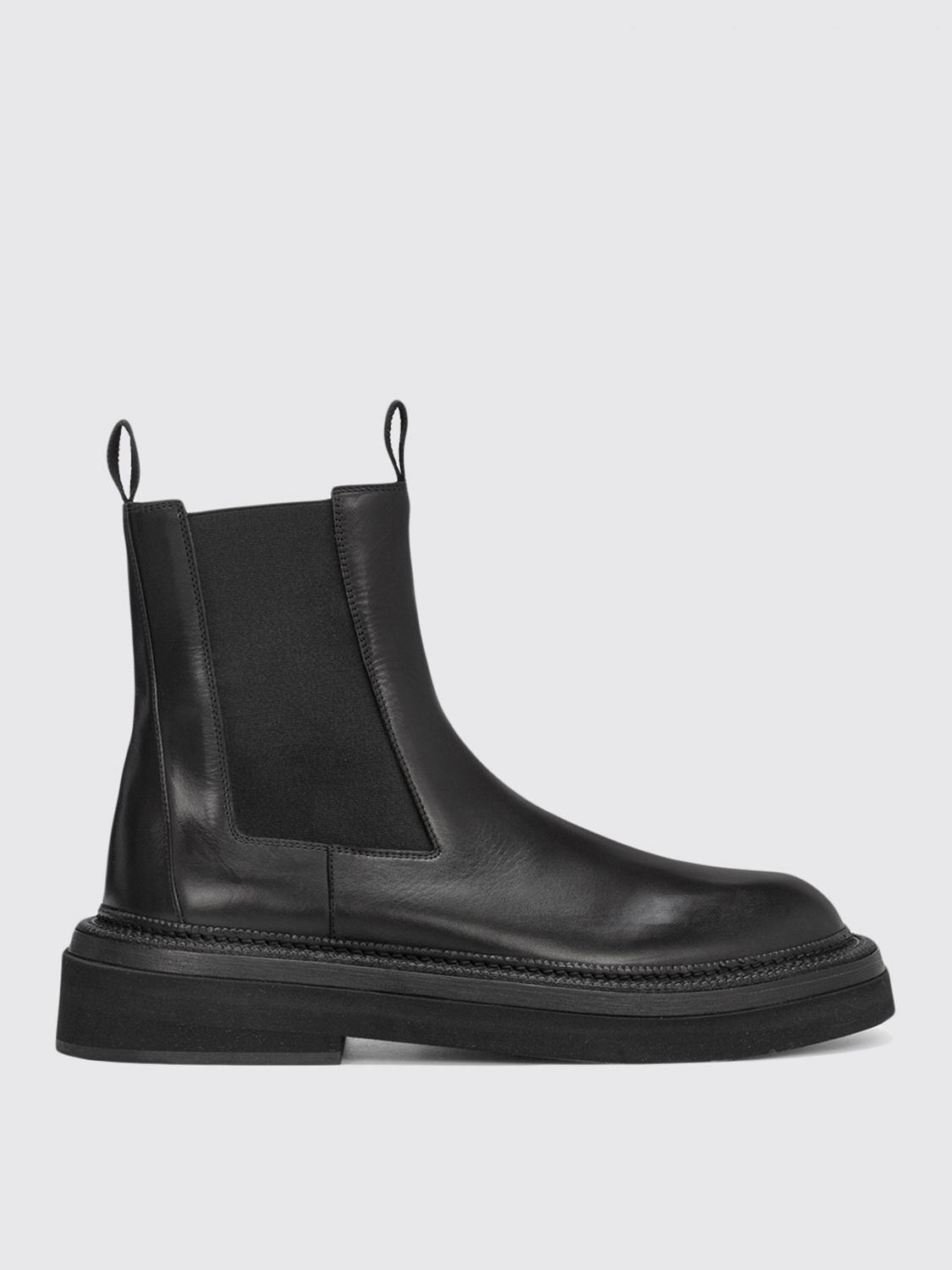 Marsèll Outlet: Pollicione leather ankle boot - Black | Marsèll boots ...