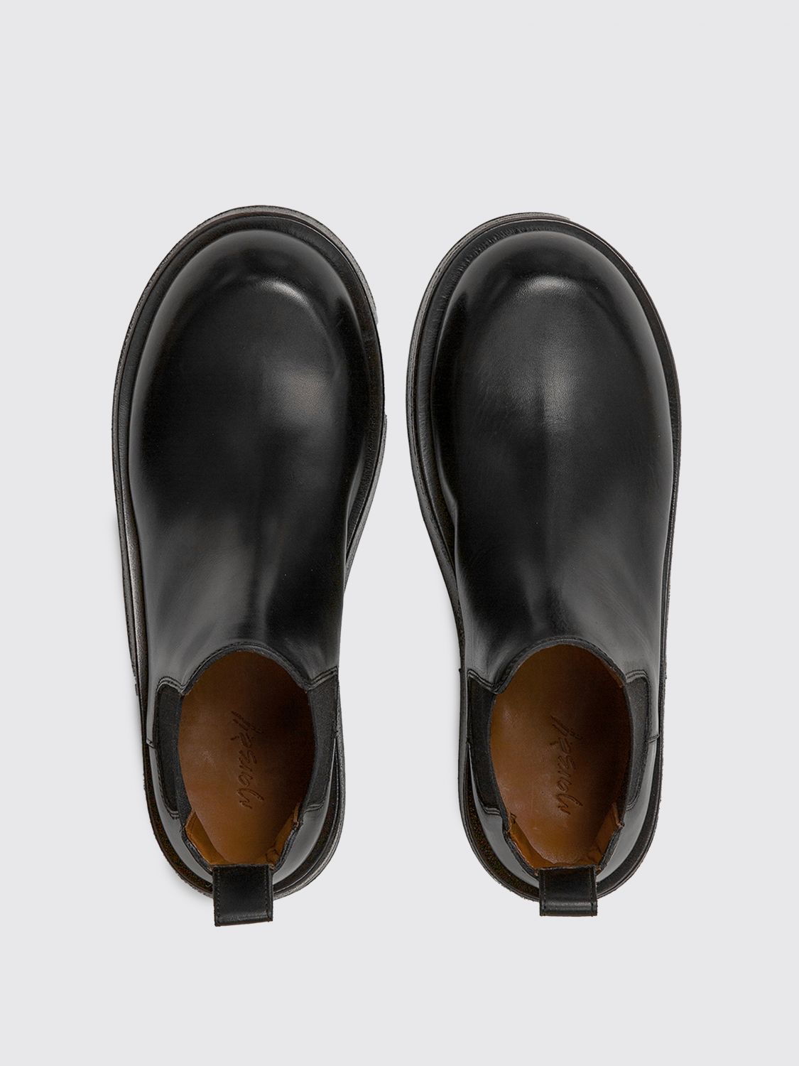 Flat booties Marsèll: Marsèll Musona ankle boot in leather black 3