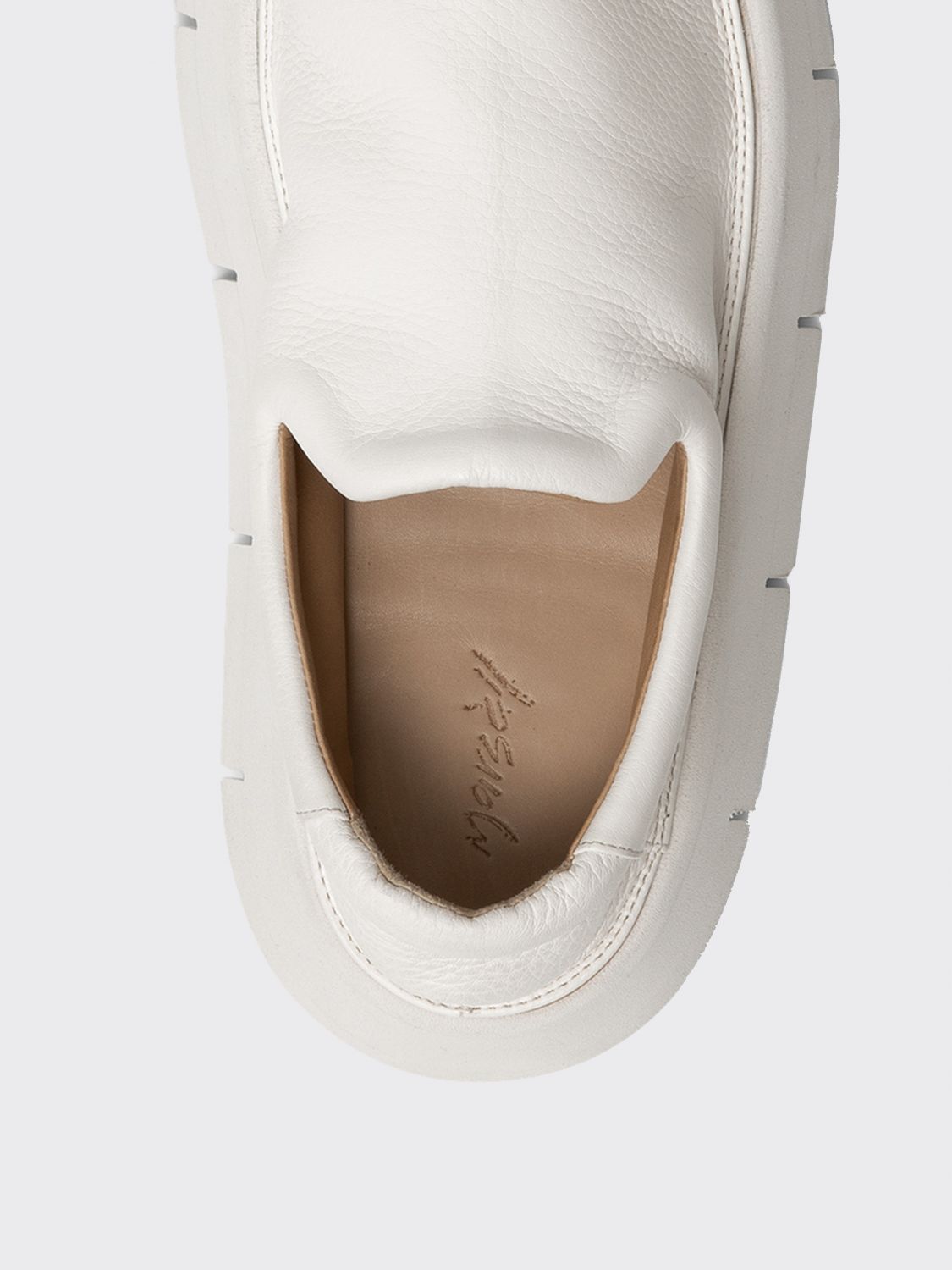 Loafers Marsèll: Marsèll Carved Moccasin in leather white 4
