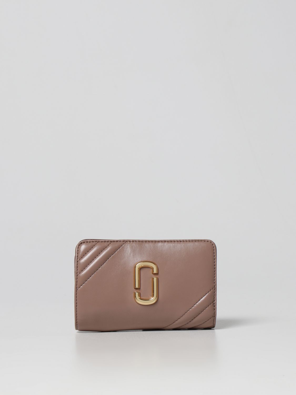 MARC JACOBS: The Glam Shot leather wallet - Beige | Marc Jacobs wallet ...