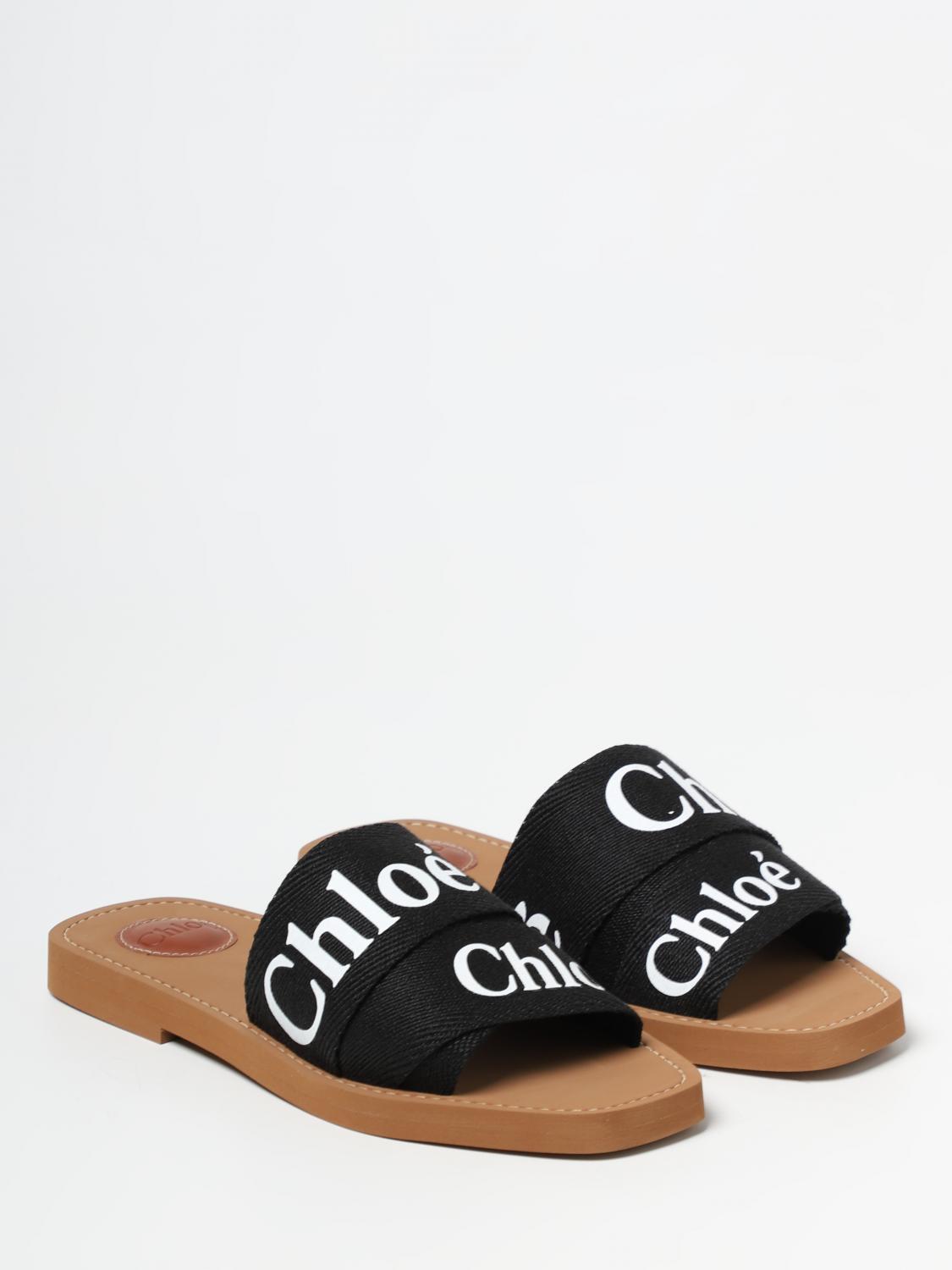 chloe ribbon sandals