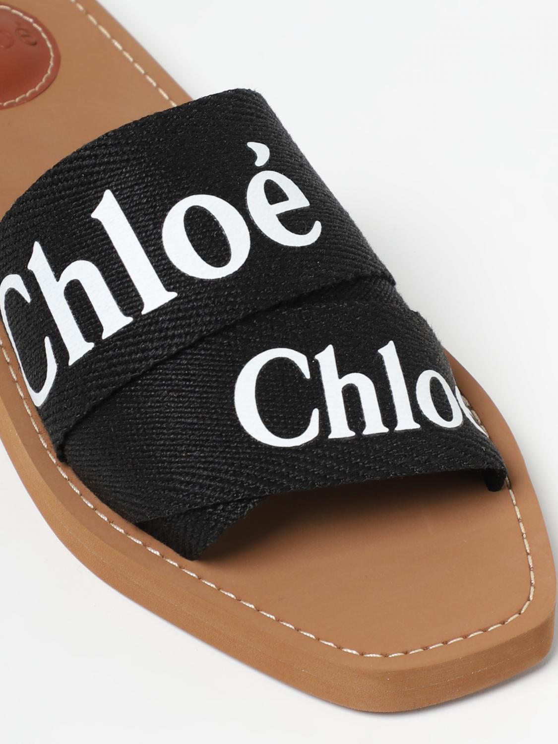 chloe ribbon sandals