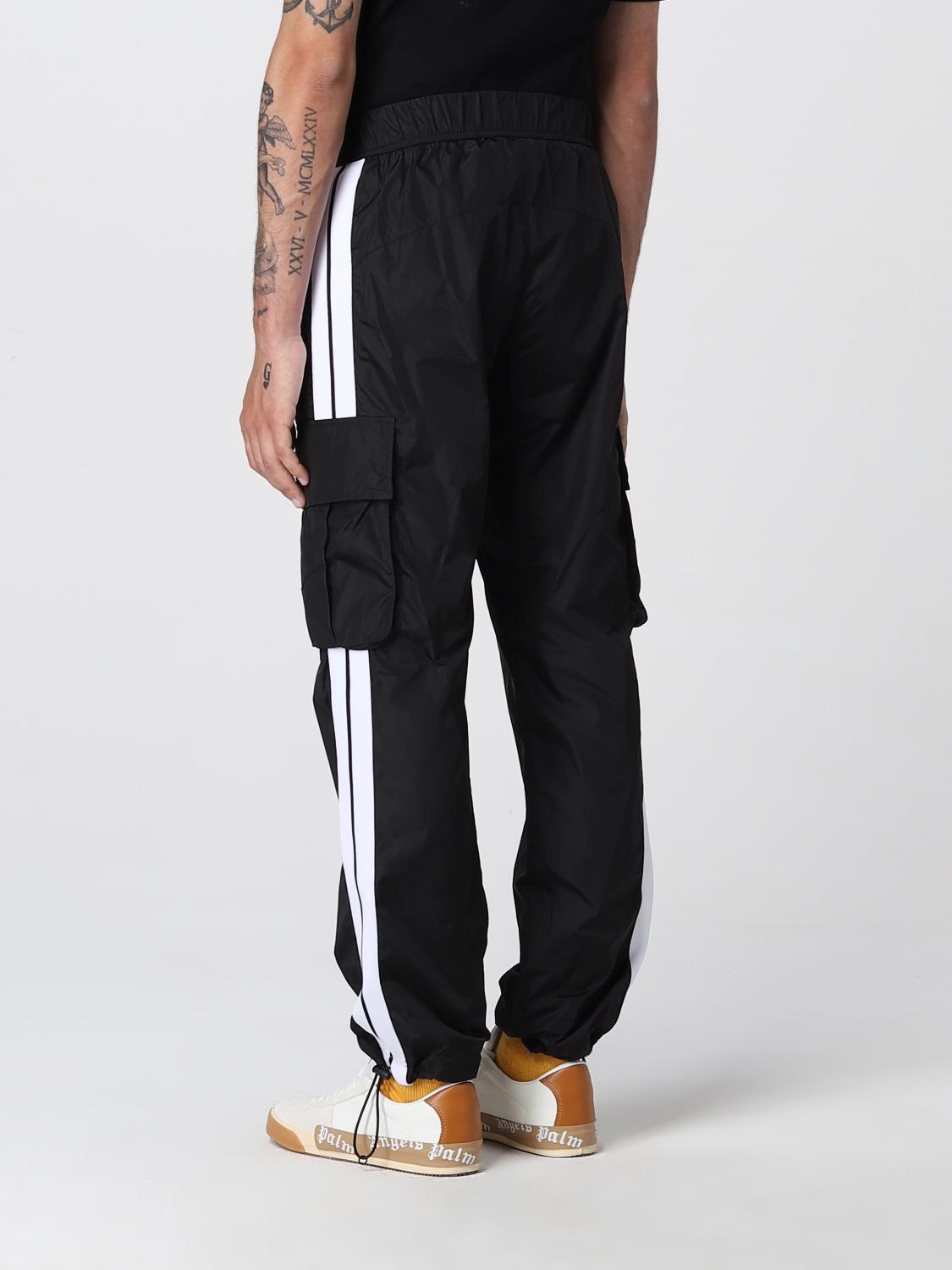 PALM ANGELS: Pantalone uomo - Nero | Pantalone Palm Angels PMCF015S22FAB001  GIGLIO.COM