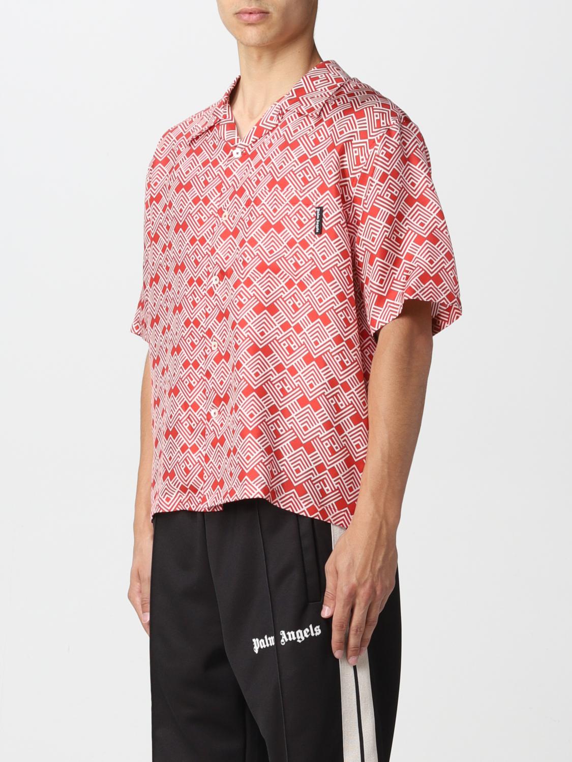 PALM ANGELS: Shirt men - Red | Shirt 