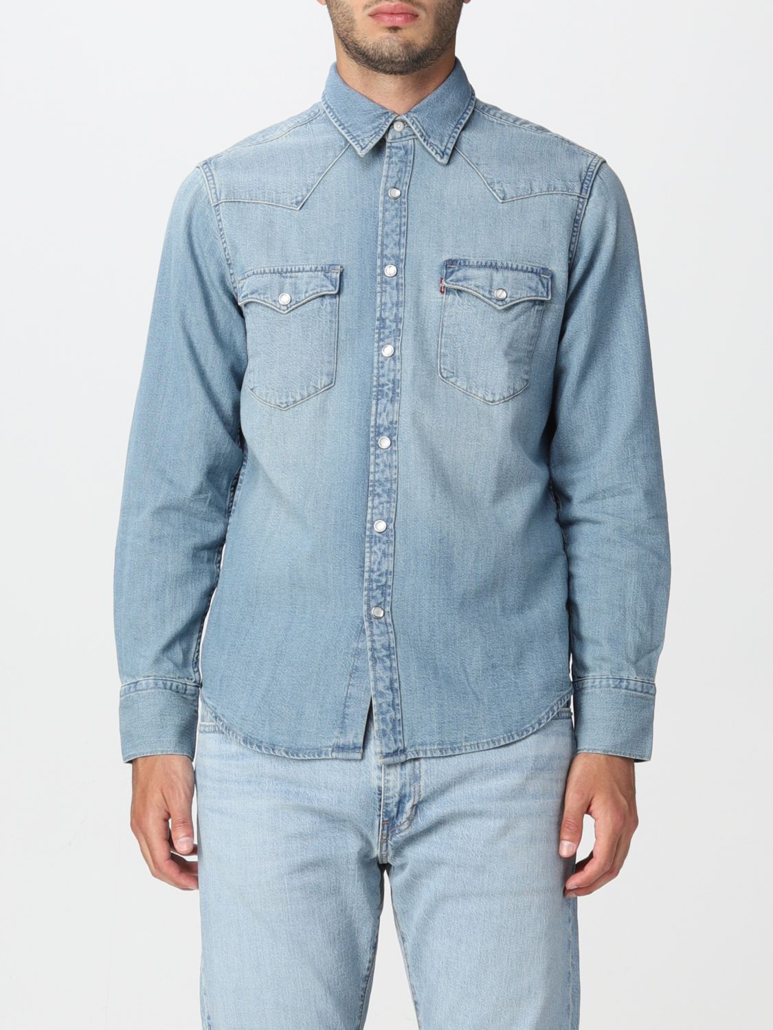 LEVI'S: shirt for man - Grey | Levi's shirt 857440001 online on GIGLIO.COM